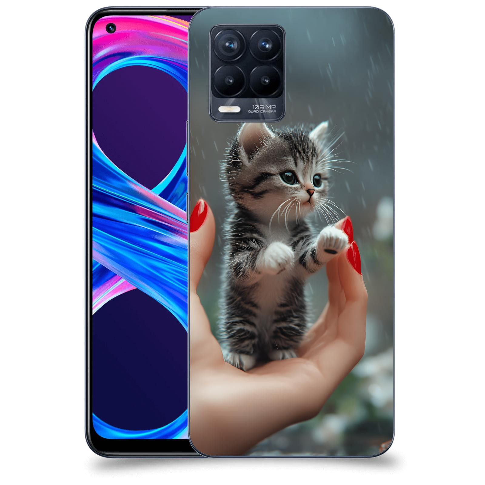 ACOVER Kryt na mobil Realme 8 Pro - Koťátko