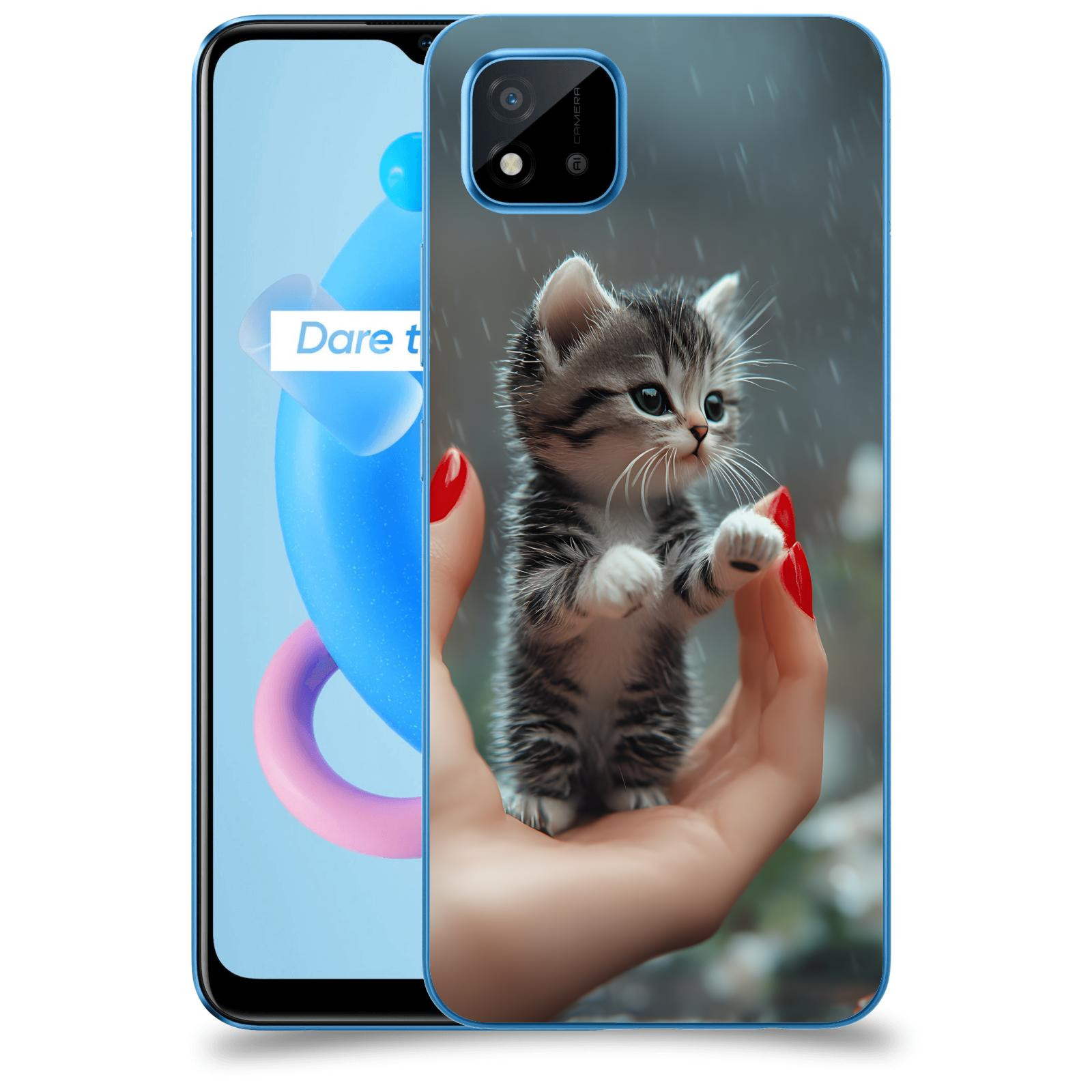 ACOVER Kryt na mobil Realme C11 (2021) - Koťátko