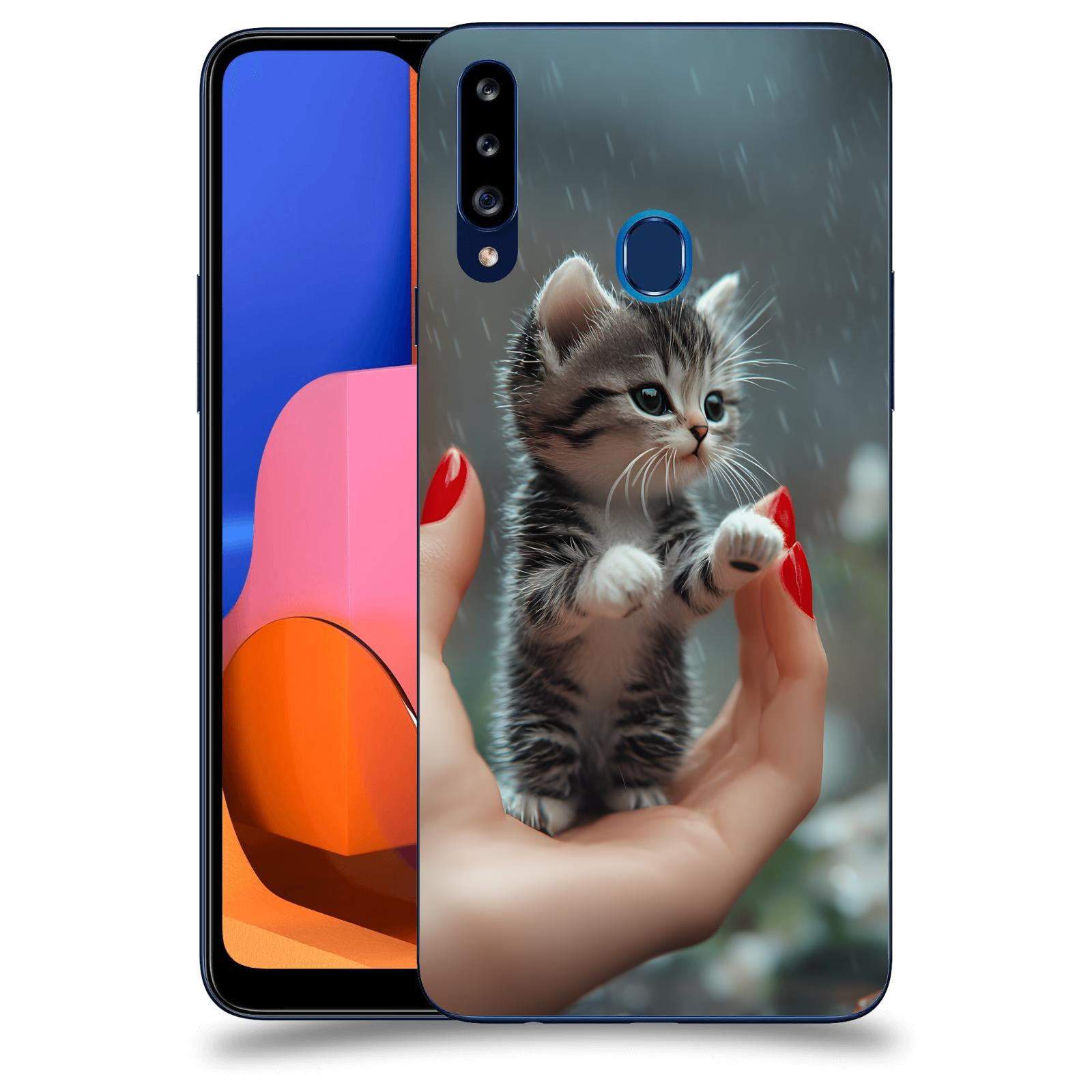 ACOVER Kryt na mobil Samsung Galaxy A20s - Koťátko