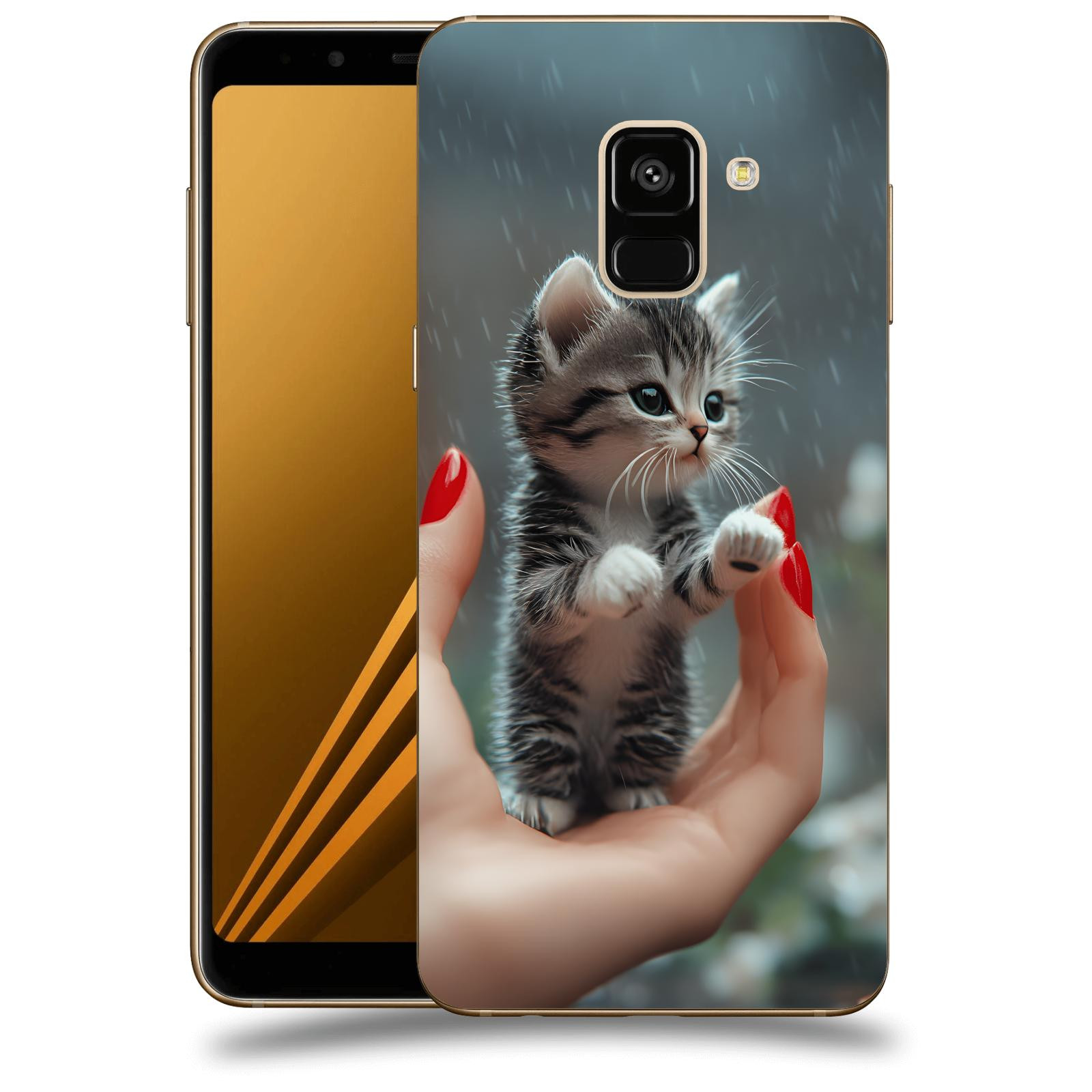 ACOVER Kryt na mobil Samsung Galaxy A8 2018 A530F - Koťátko