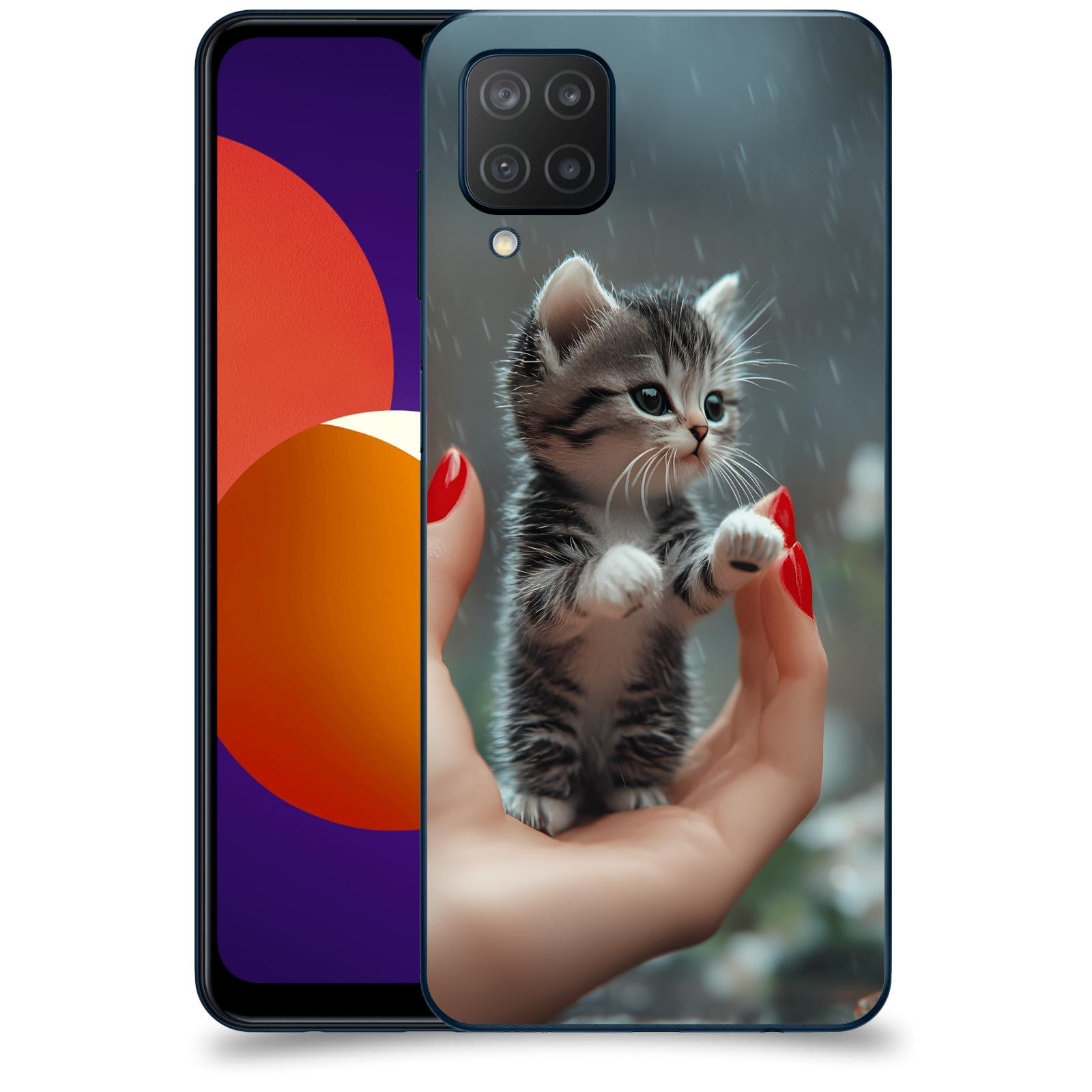 ACOVER Kryt na mobil Samsung Galaxy M12 M127F - Koťátko