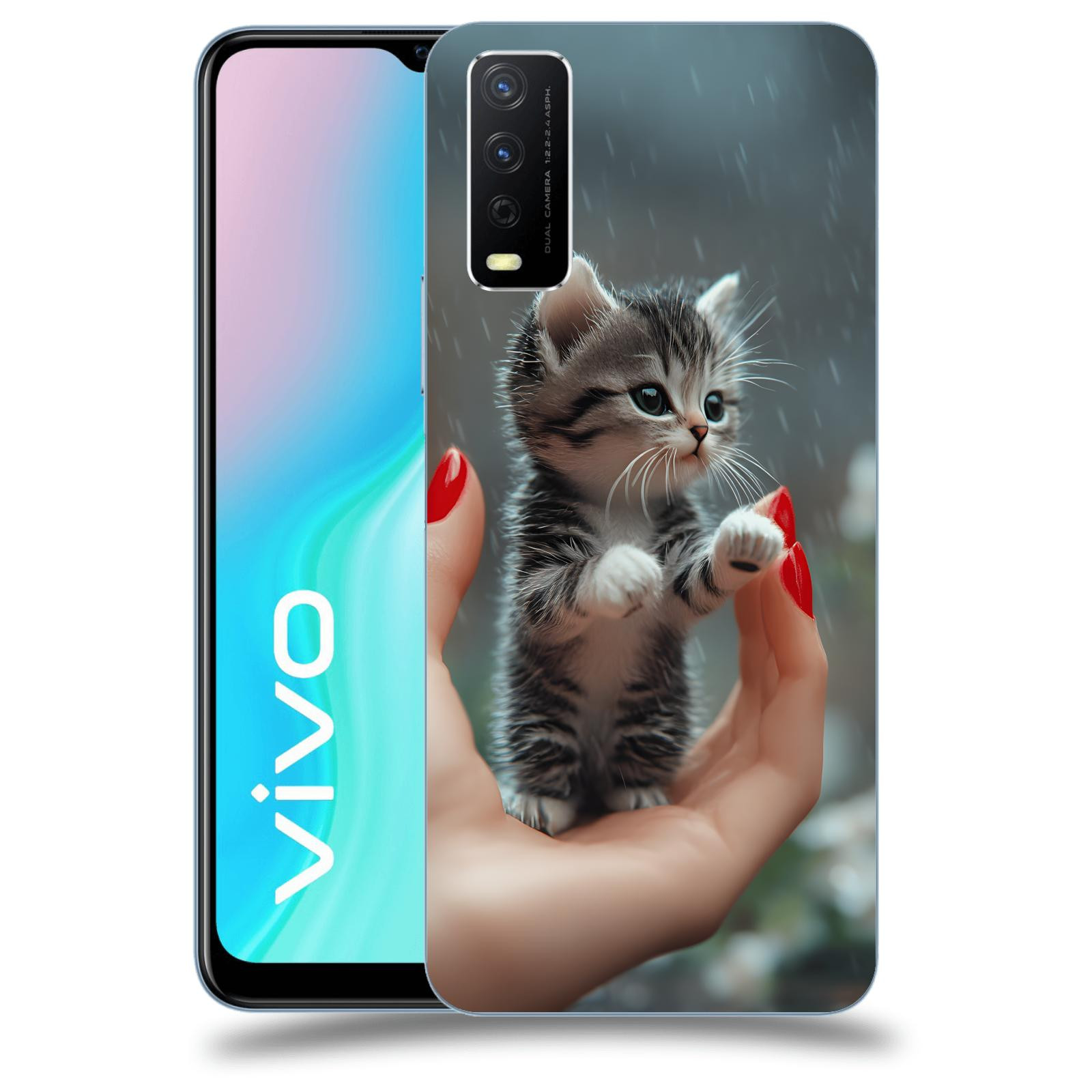 ACOVER Kryt na mobil Vivo Y11s - Koťátko