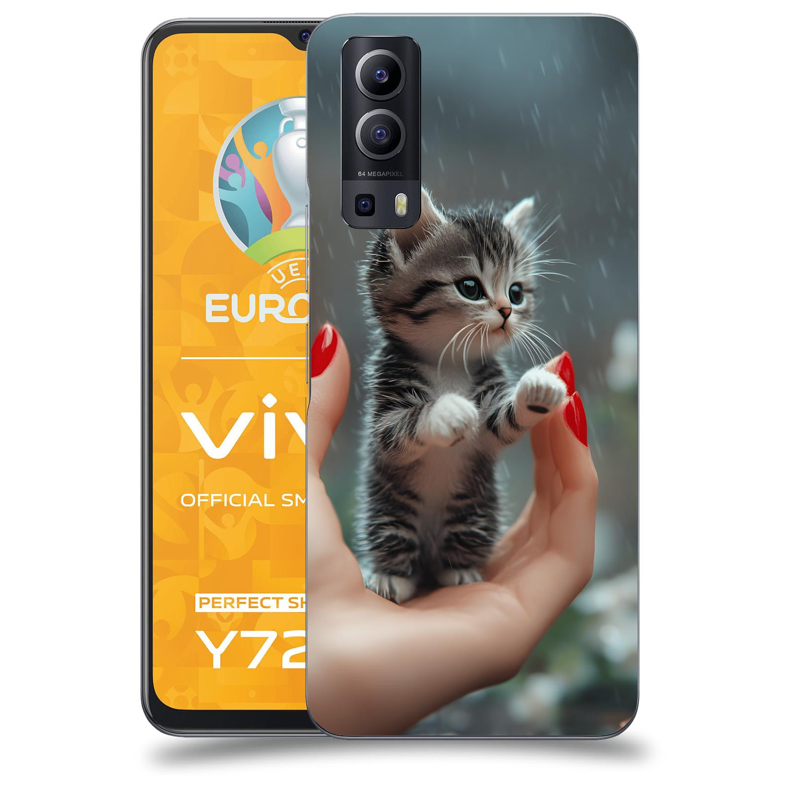 ACOVER Kryt na mobil Vivo Y72 5G - Koťátko