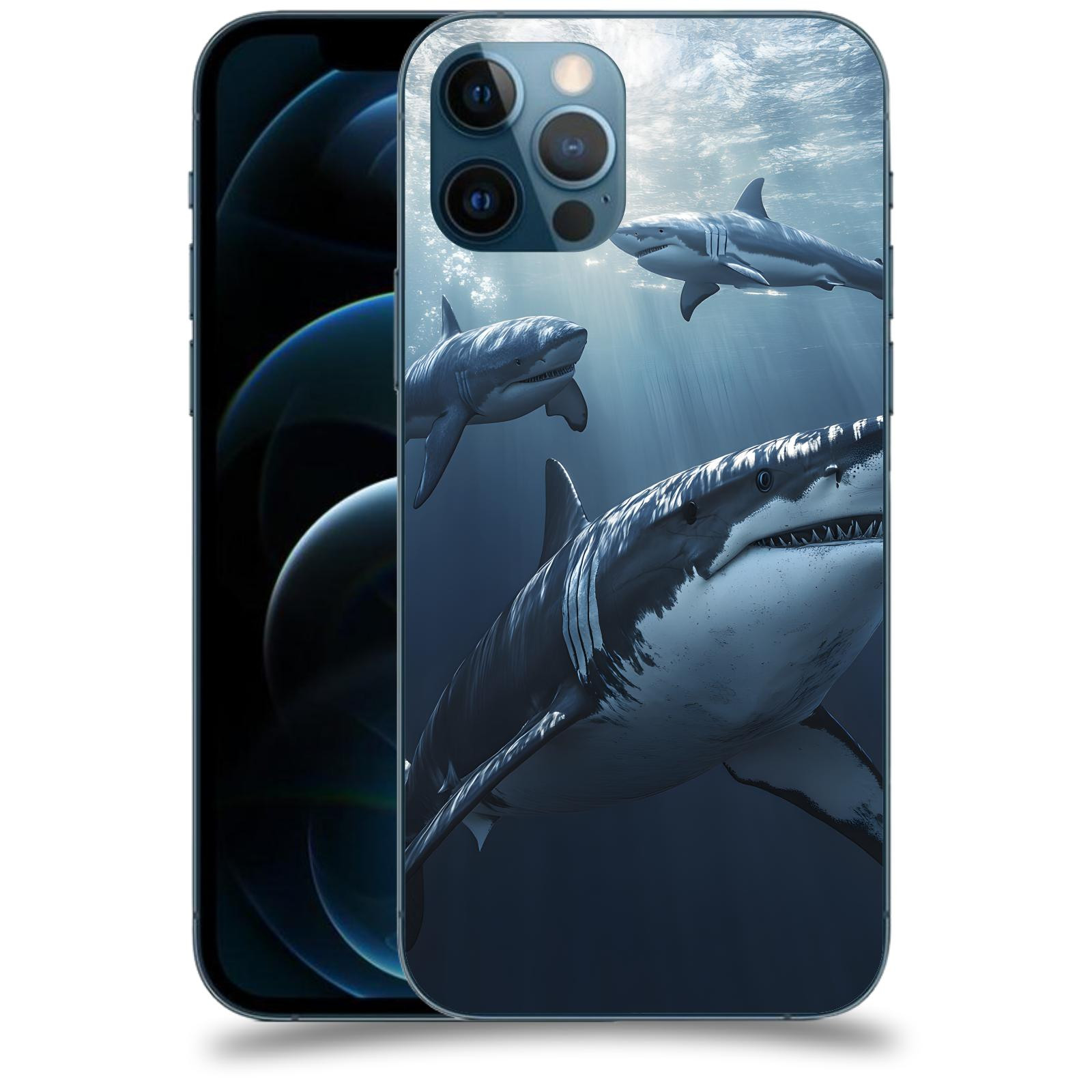 ACOVER Kryt na mobil Apple iPhone 12 Pro - Žraloci