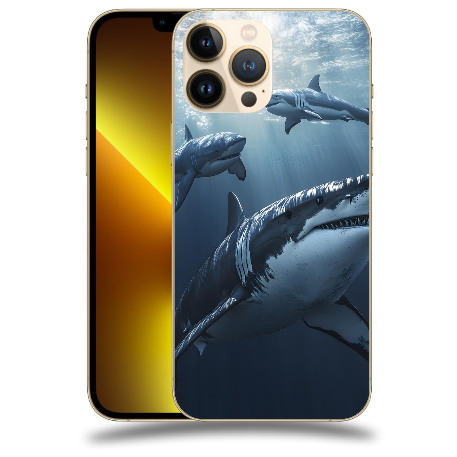 ACOVER Kryt na mobil Apple iPhone 13 Pro - Žraloci