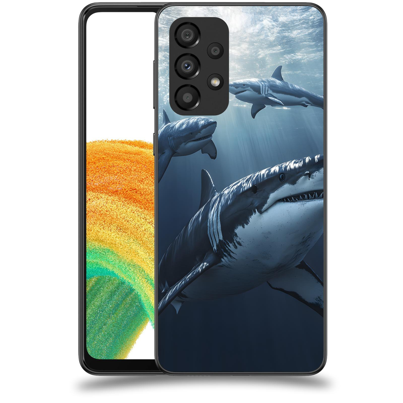 ACOVER Kryt na mobil Samsung Galaxy A33 5G A336 - Žraloci