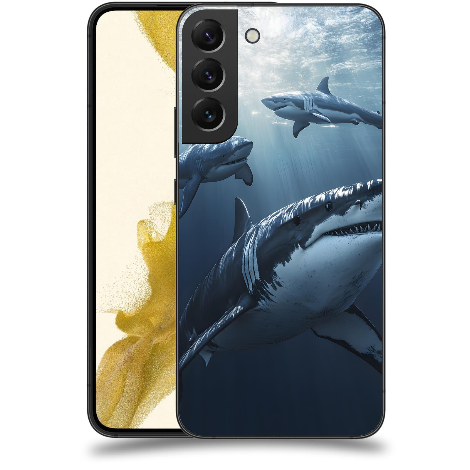ACOVER Kryt na mobil Samsung Galaxy S22+ 5G - Žraloci