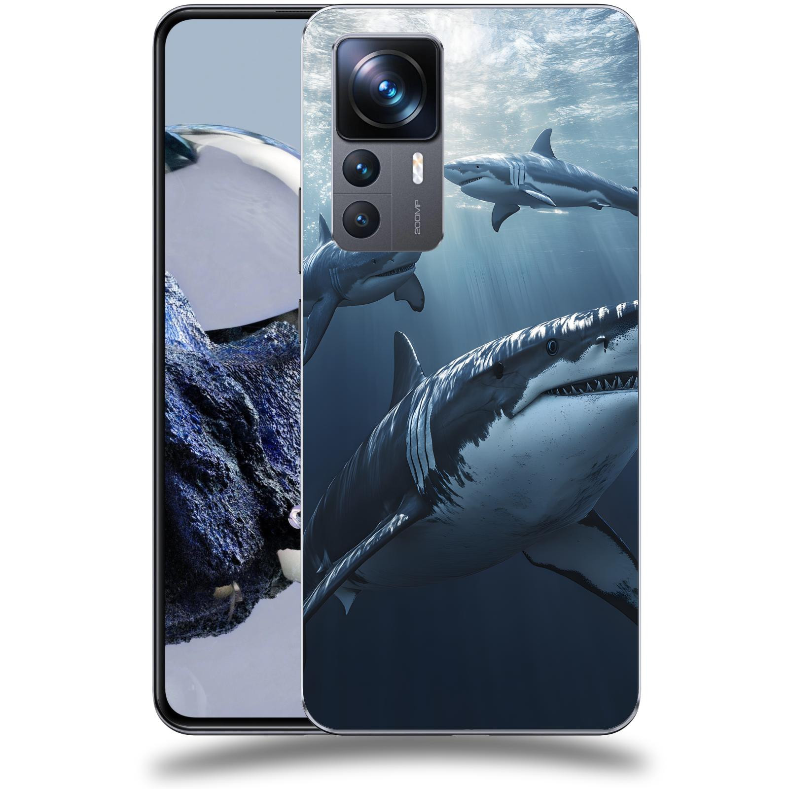 ACOVER Kryt na mobil Xiaomi 12T Pro - Žraloci