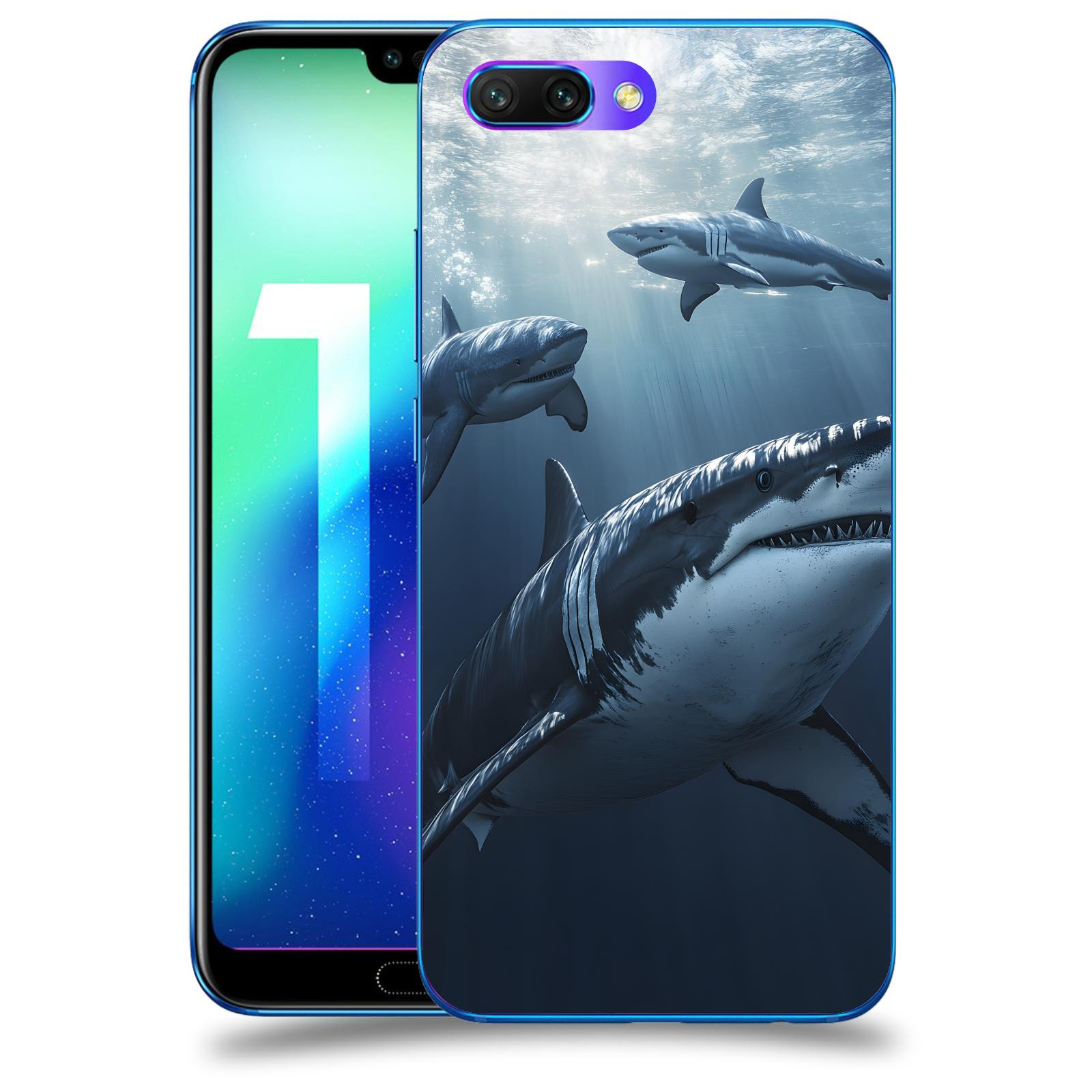 ACOVER Kryt na mobil Honor 10 - Žraloci