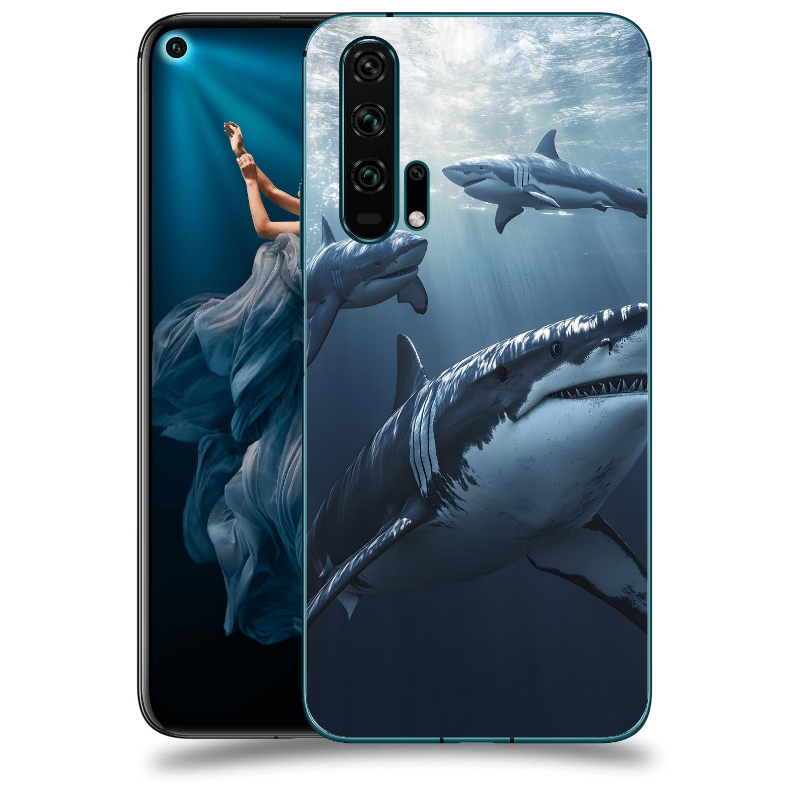 ACOVER Kryt na mobil Honor 20 Pro - Žraloci