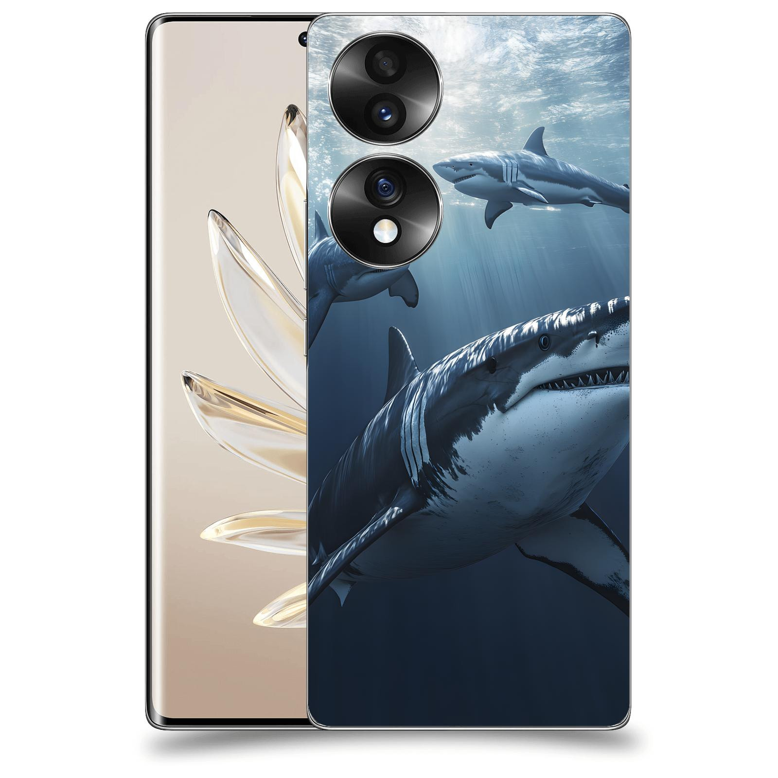 ACOVER Kryt na mobil Honor 70 - Žraloci