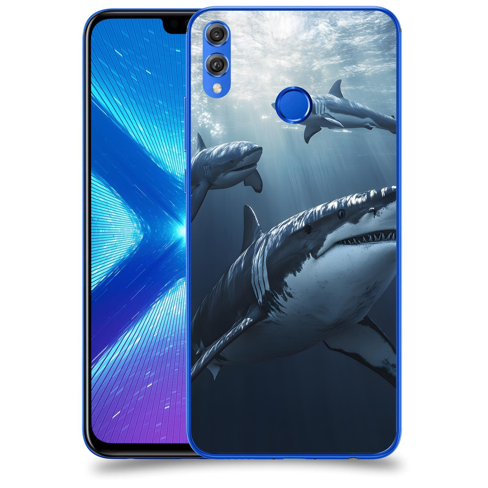 ACOVER Kryt na mobil Honor 8X - Žraloci