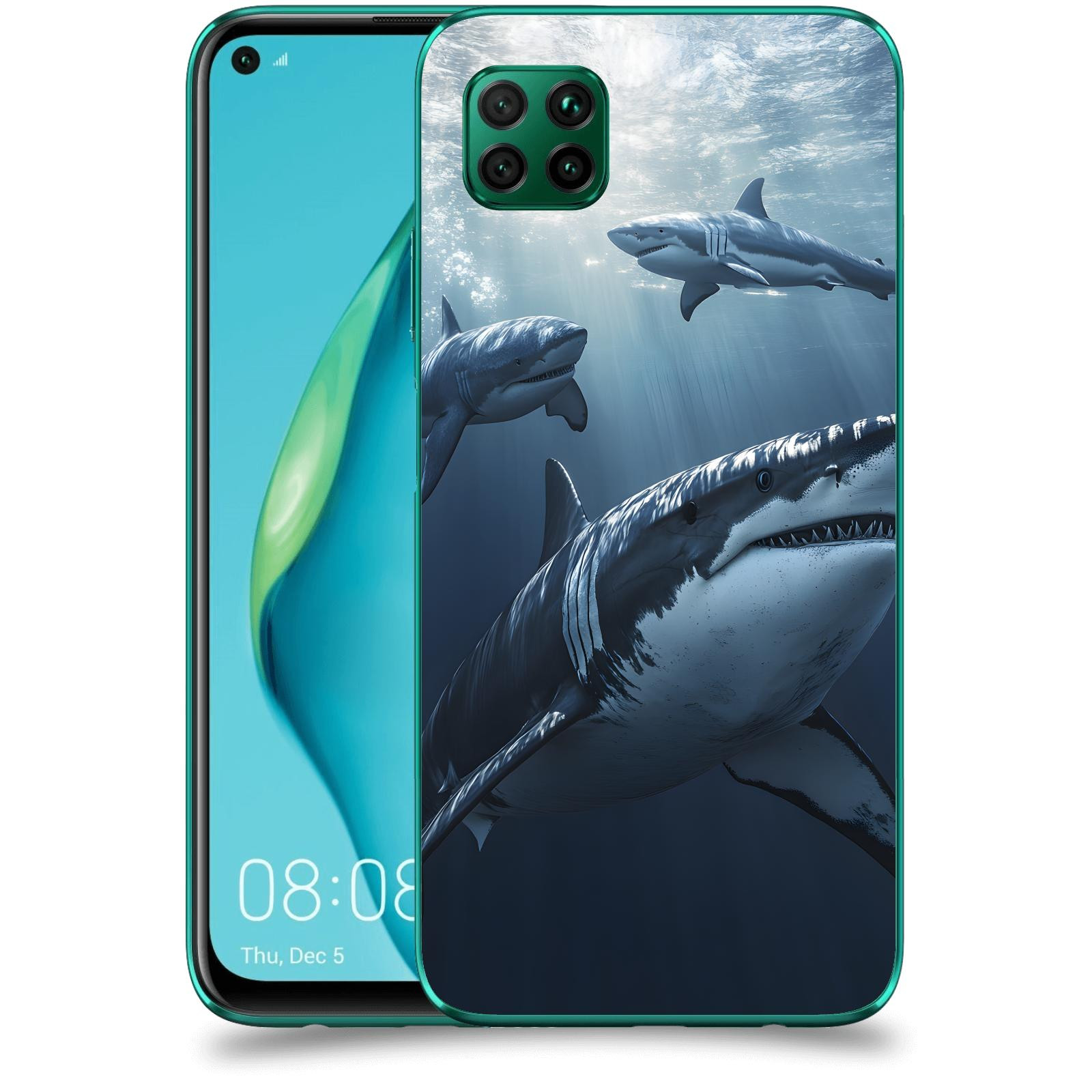 ACOVER Kryt na mobil Huawei P40 Lite - Žraloci