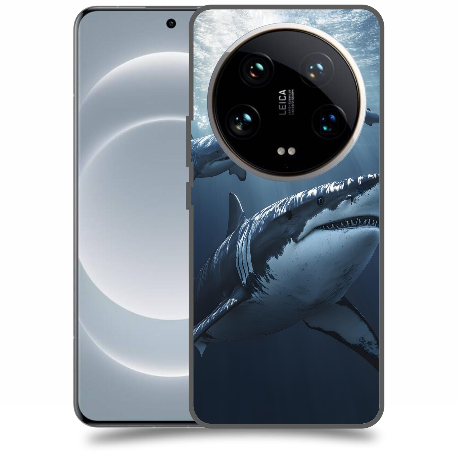 ACOVER Kryt na mobil Xiaomi 14 Ultra - Žraloci