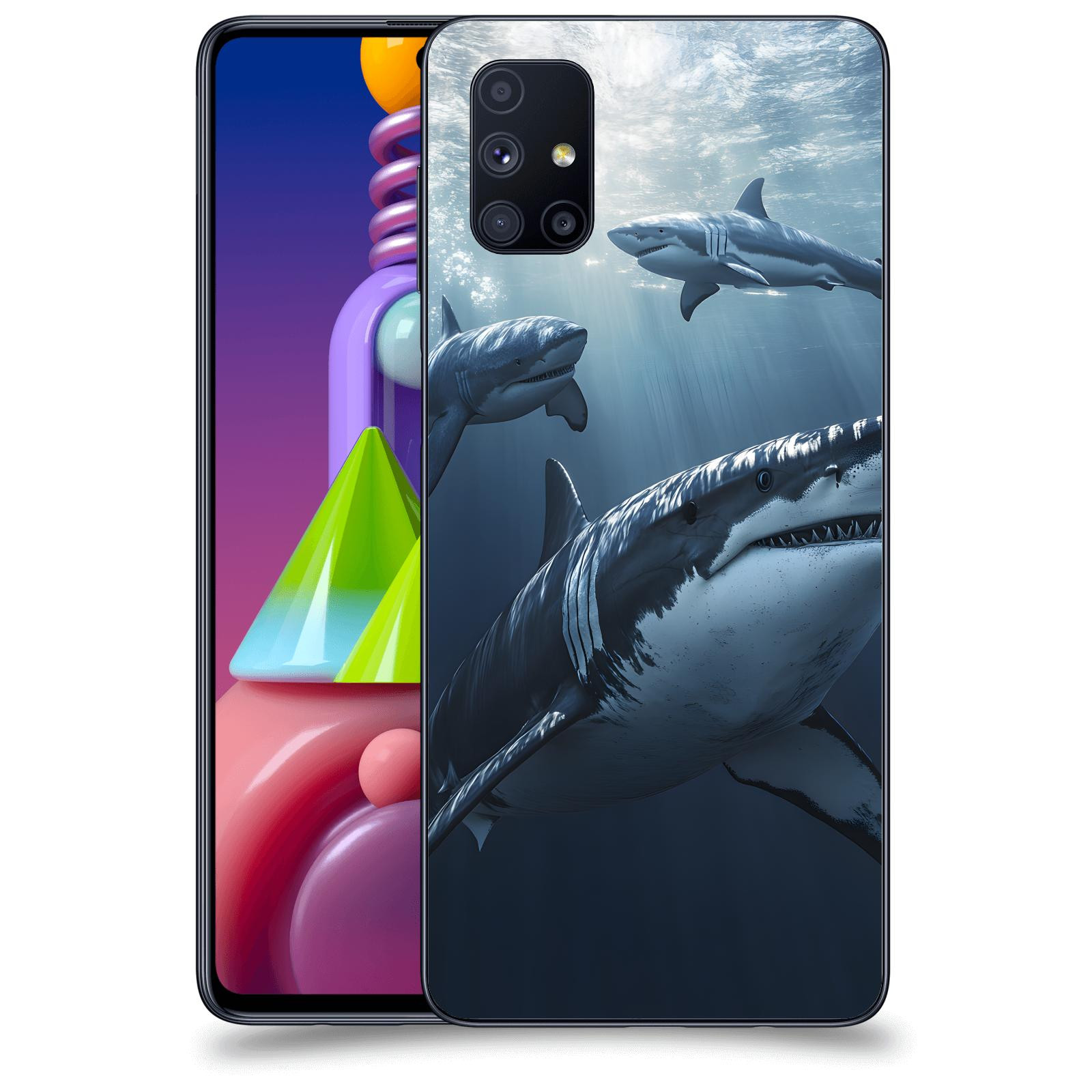 ACOVER Kryt na mobil Samsung Galaxy M51 M515F - Žraloci
