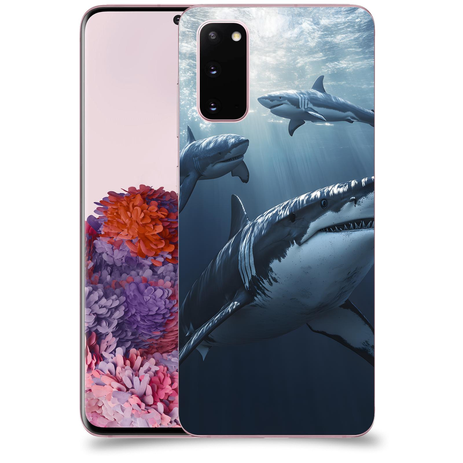 ACOVER Kryt na mobil Samsung Galaxy S20 G980F - Žraloci
