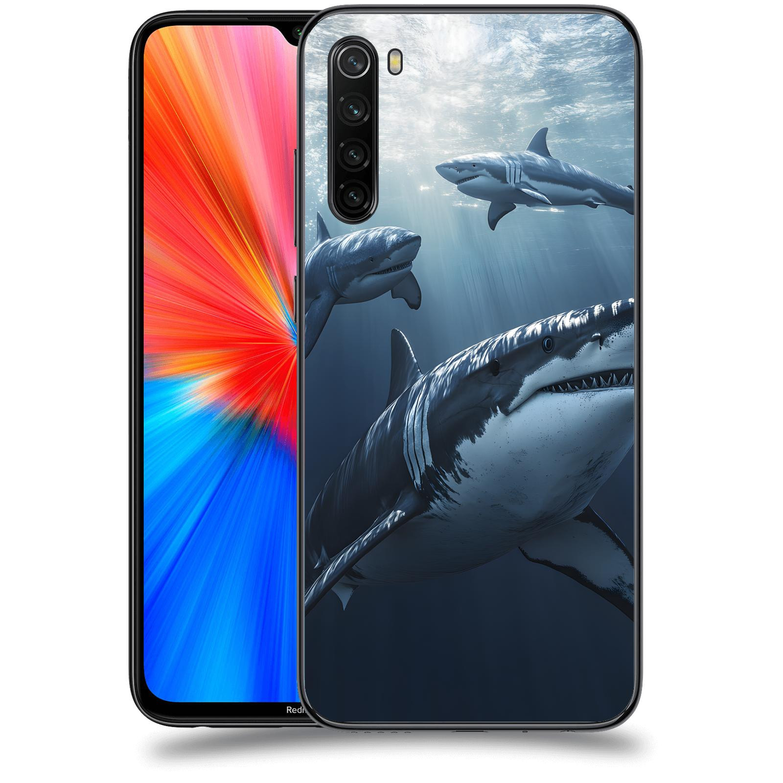 ACOVER Kryt na mobil Xiaomi Redmi Note 8 - Žraloci