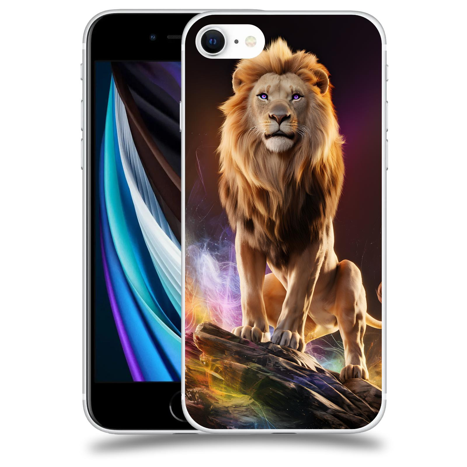 ACOVER Kryt na mobil Apple iPhone SE 2020 - Magic Lion