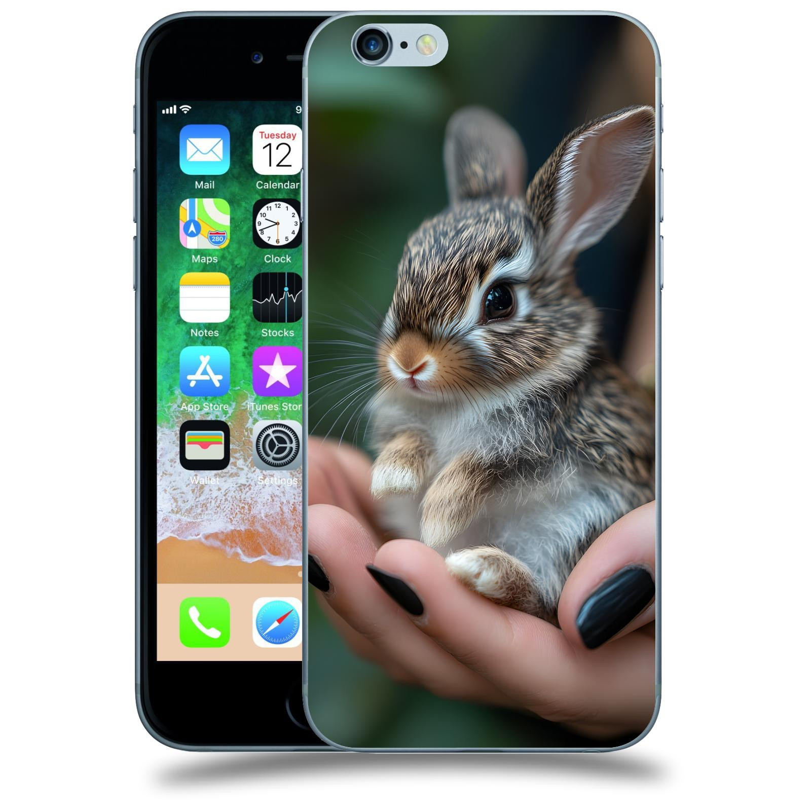 ACOVER Kryt na mobil Apple iPhone 6/6S - Králíček