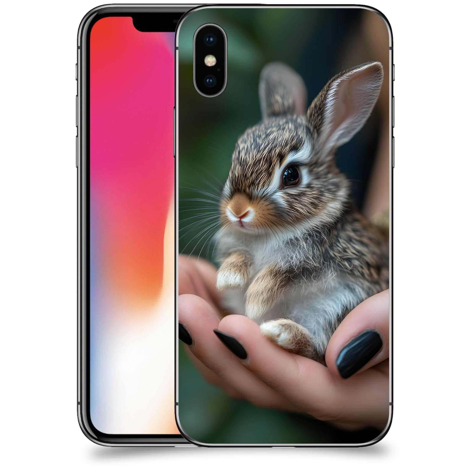 ACOVER Kryt na mobil Apple iPhone X/XS - Králíček