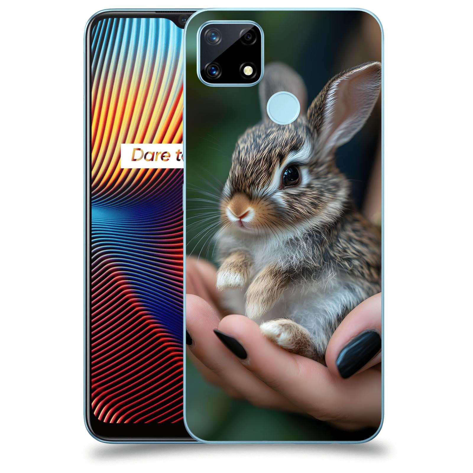ACOVER Kryt na mobil Realme 7i - Králíček