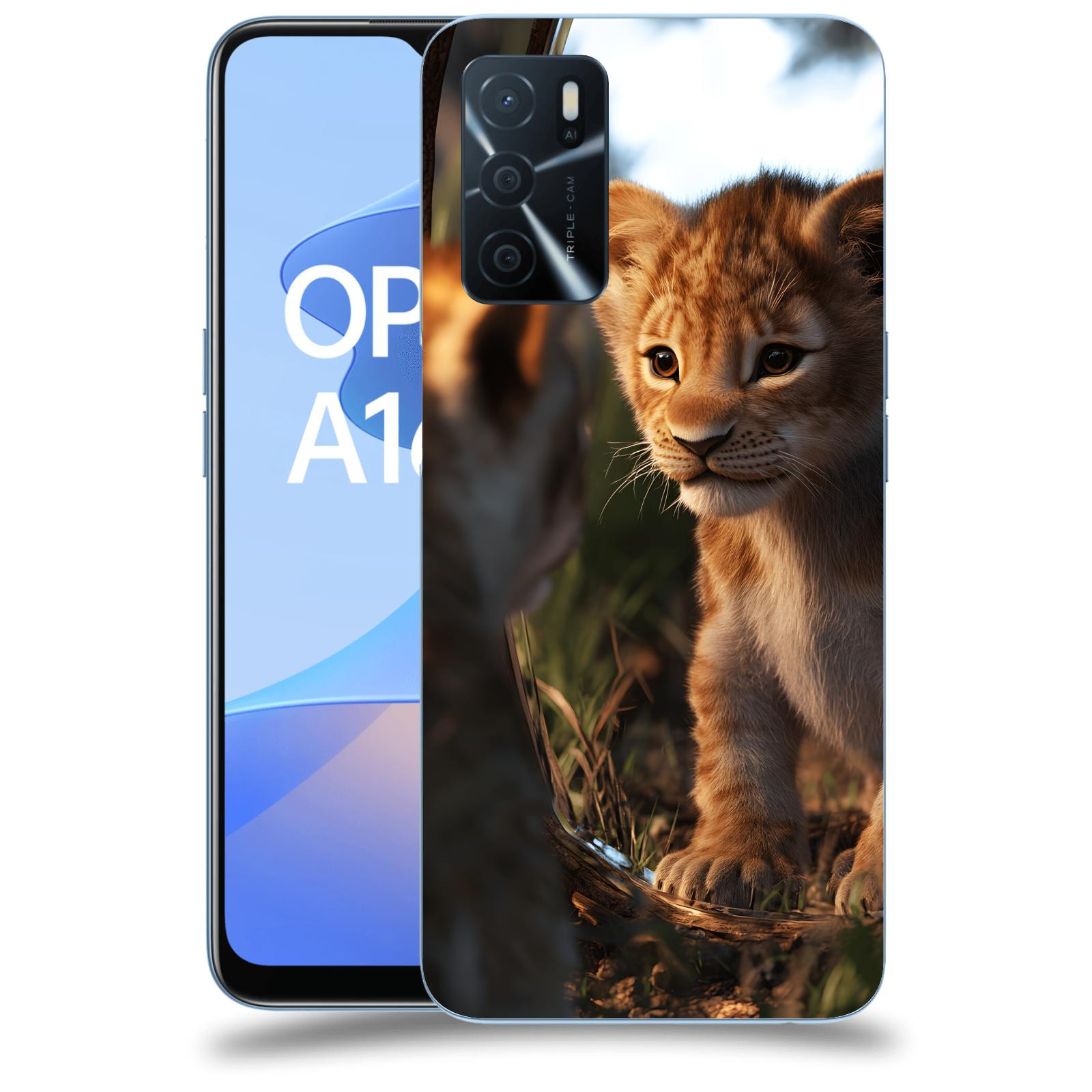 ACOVER Kryt na mobil OPPO A16s - Lvíče