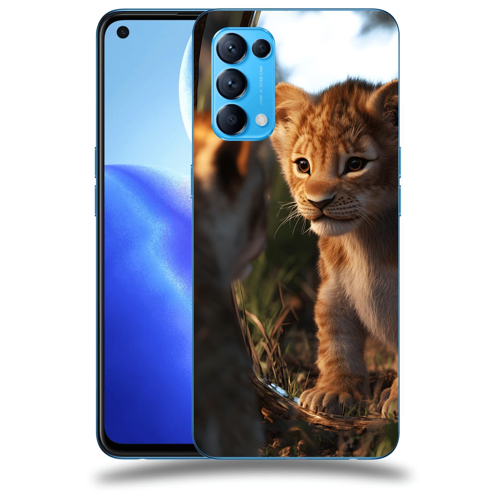 ACOVER Kryt na mobil OPPO Reno 5 5G - Lvíče