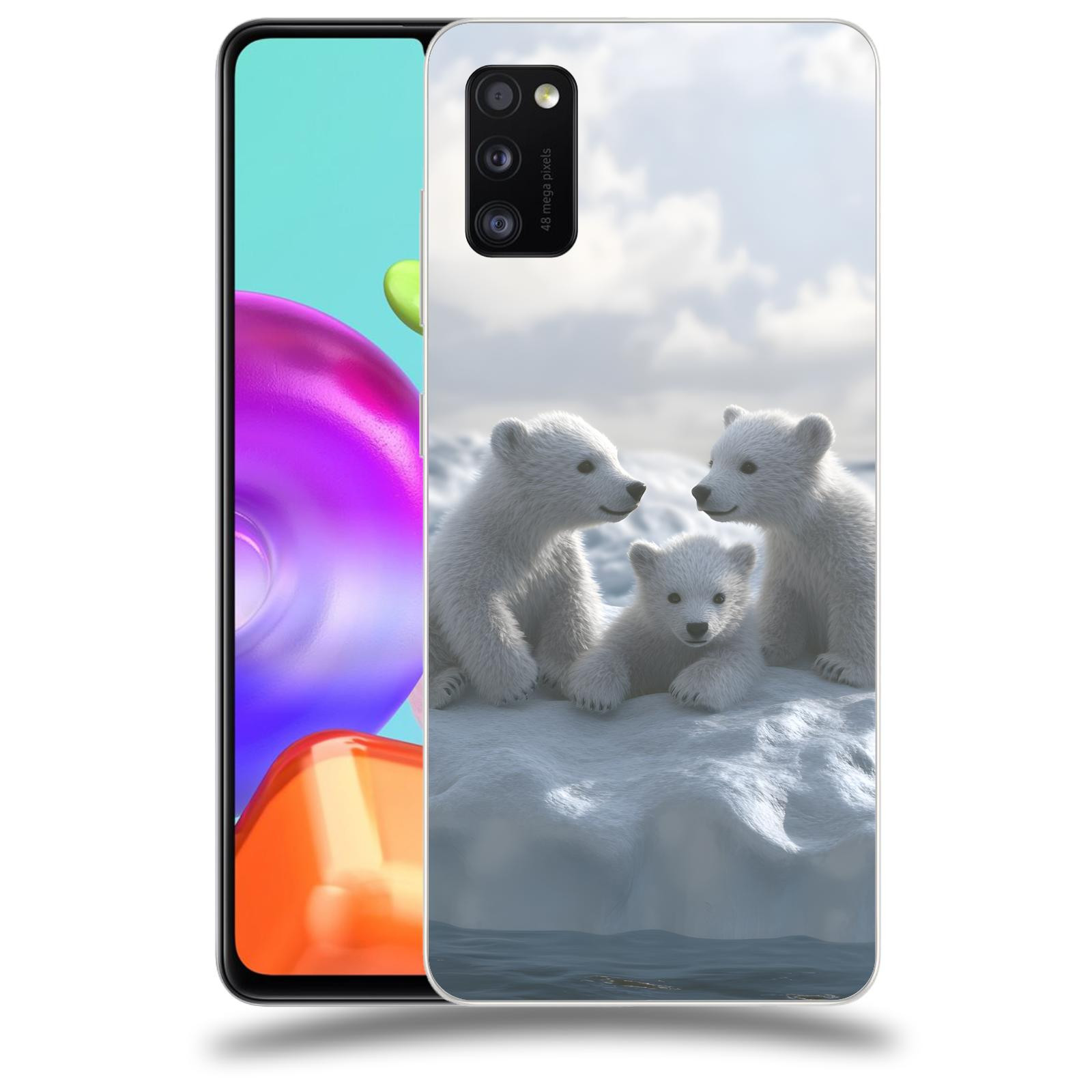 ACOVER Kryt na mobil Samsung Galaxy A41 A415F - Medvíďata