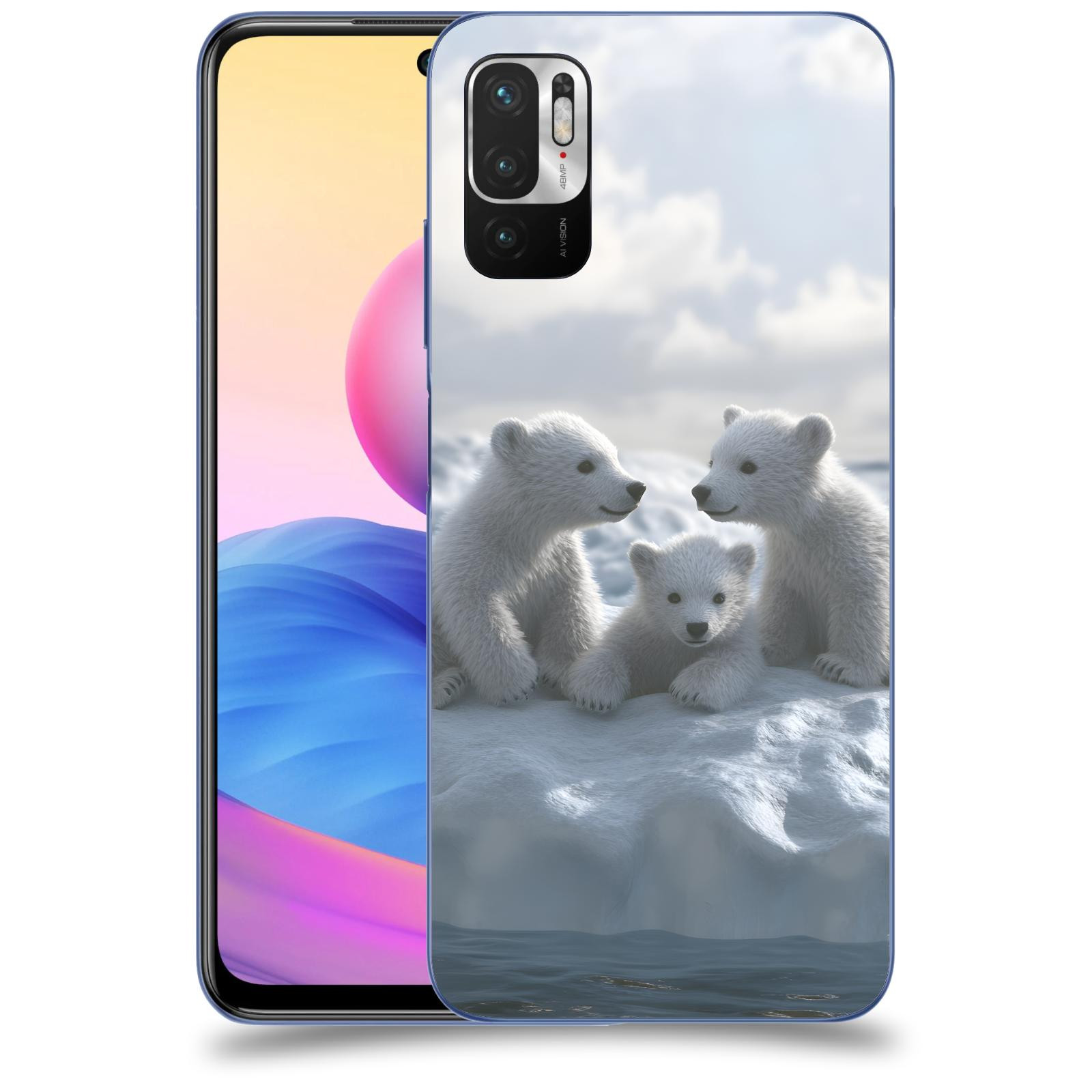 ACOVER Kryt na mobil Xiaomi Redmi Note 10 5G - Medvíďata
