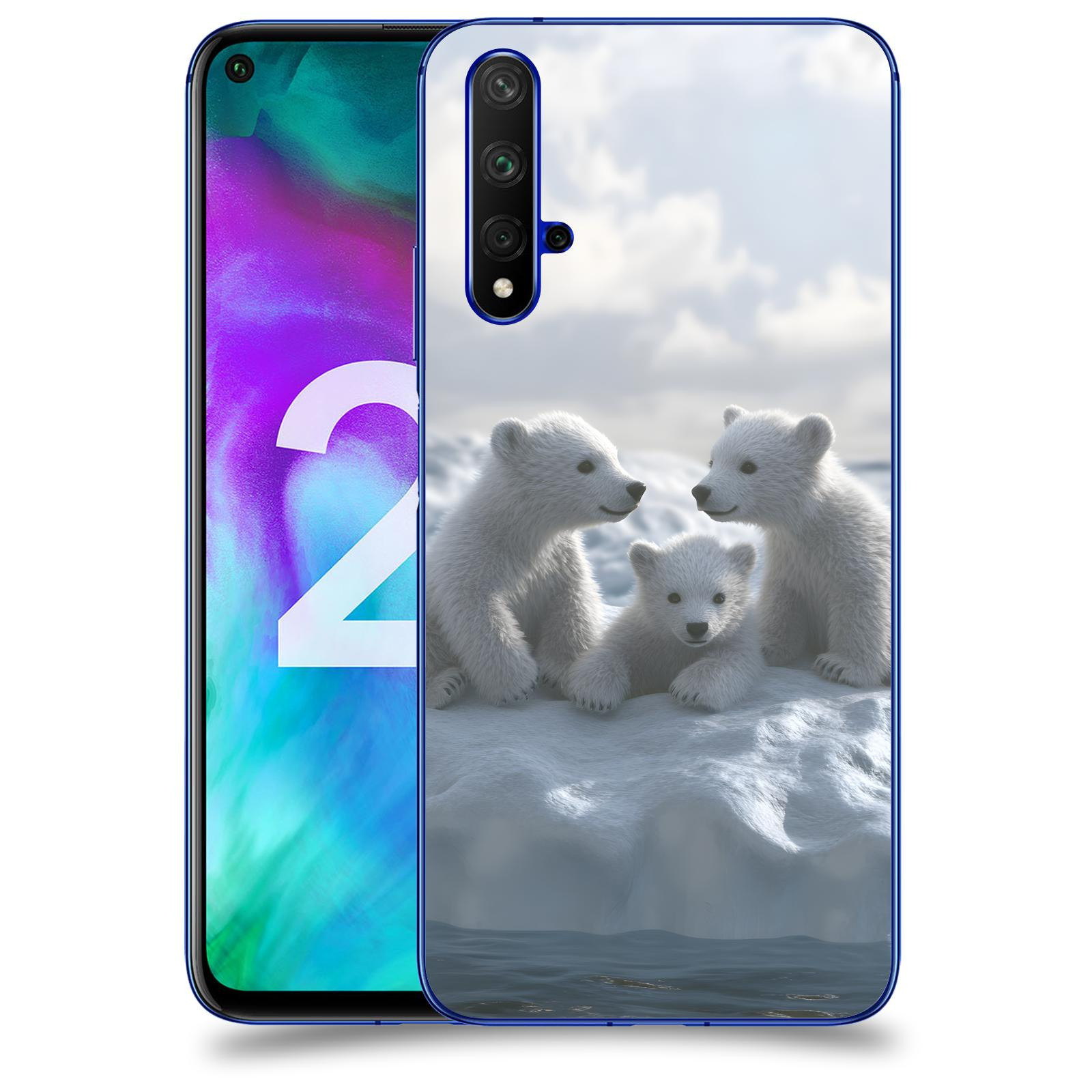 ACOVER Kryt na mobil Honor 20 - Medvíďata