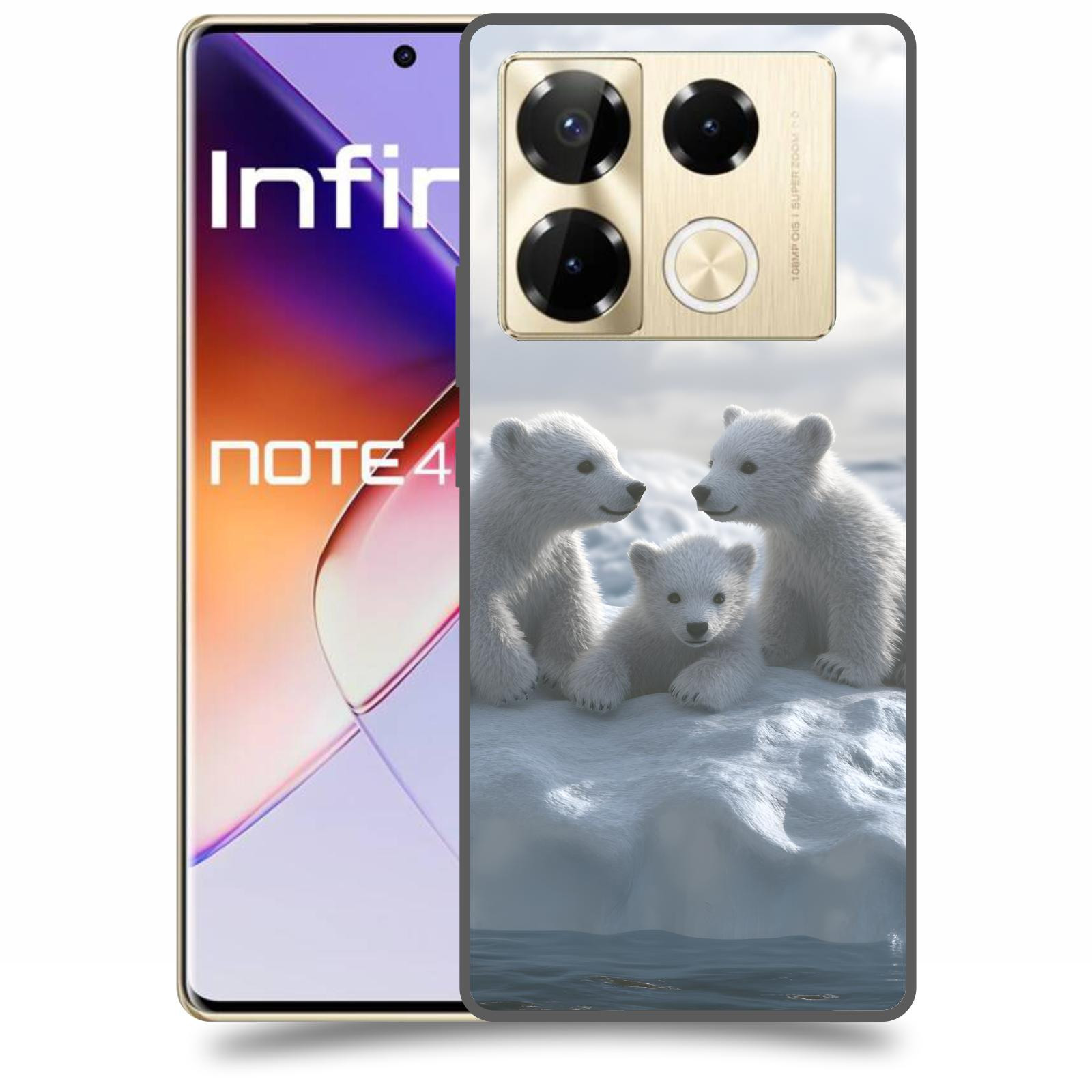 ACOVER Kryt na mobil Infinix Note 40 PRO - Medvíďata