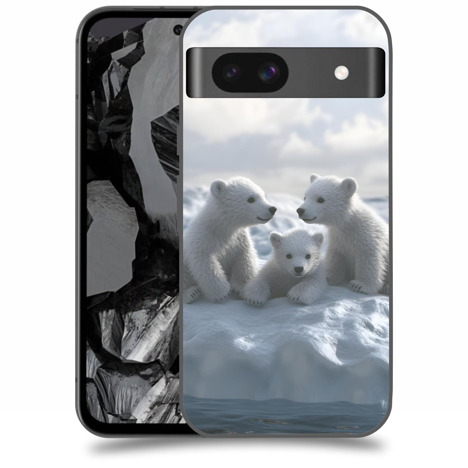 ACOVER Kryt na mobil Google Pixel 8A - Medvíďata