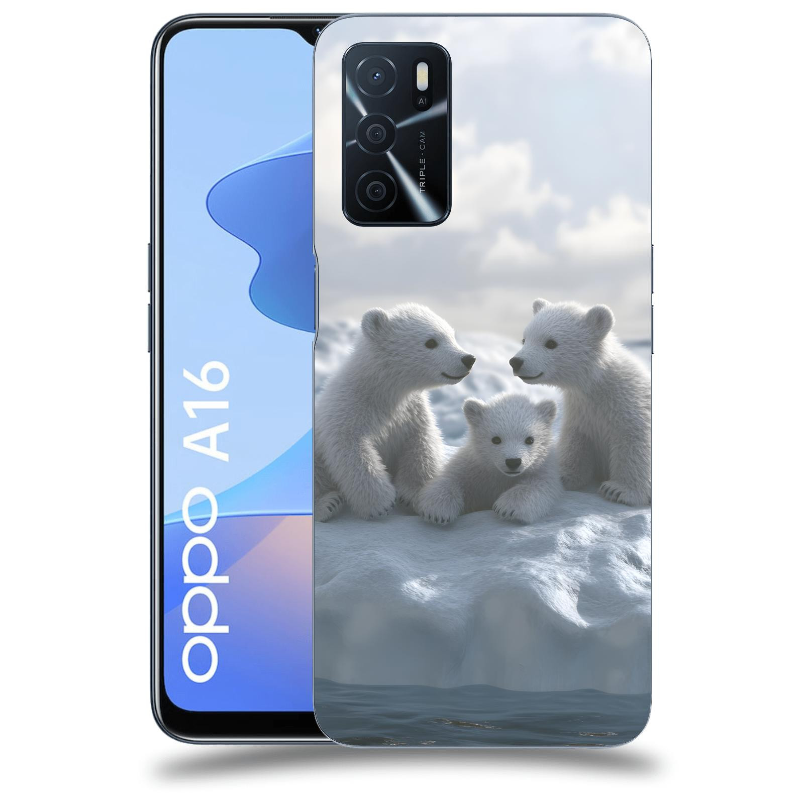 ACOVER Kryt na mobil OPPO A16 - Medvíďata