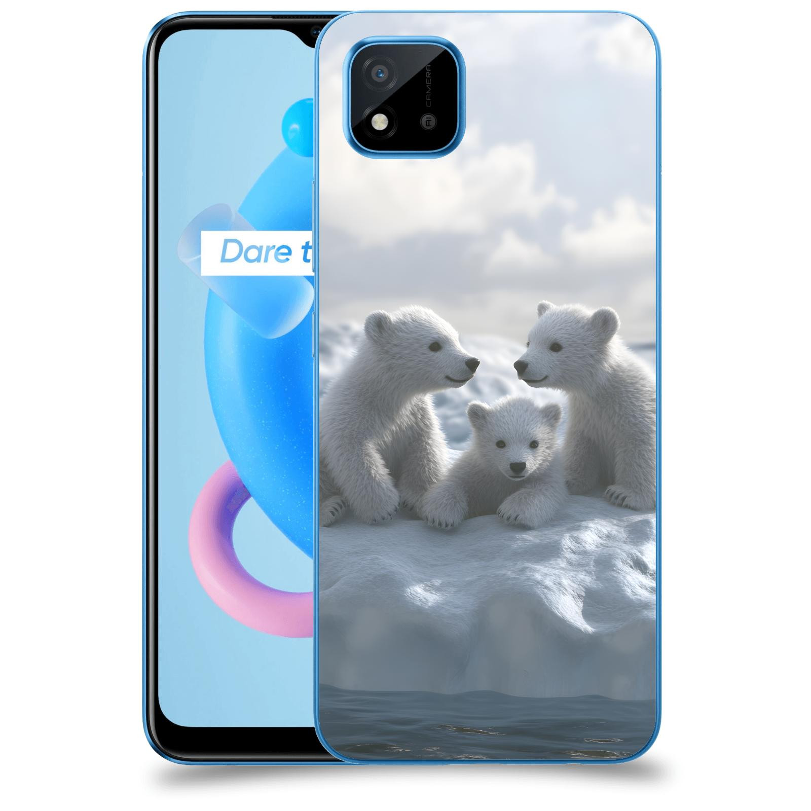 ACOVER Kryt na mobil Realme C11 (2021) - Medvíďata