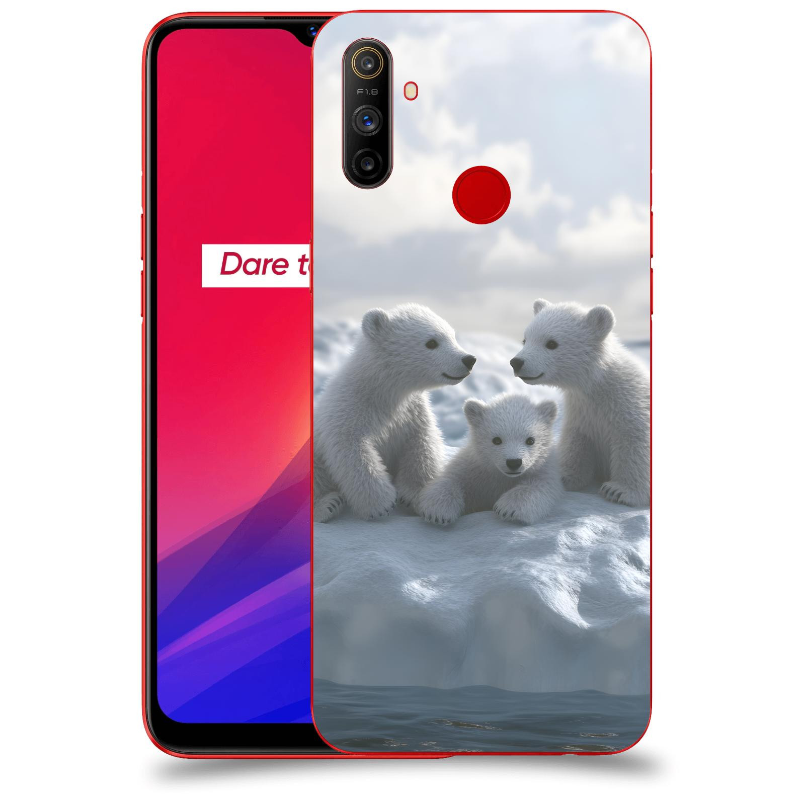 ACOVER Kryt na mobil Realme C3 - Medvíďata