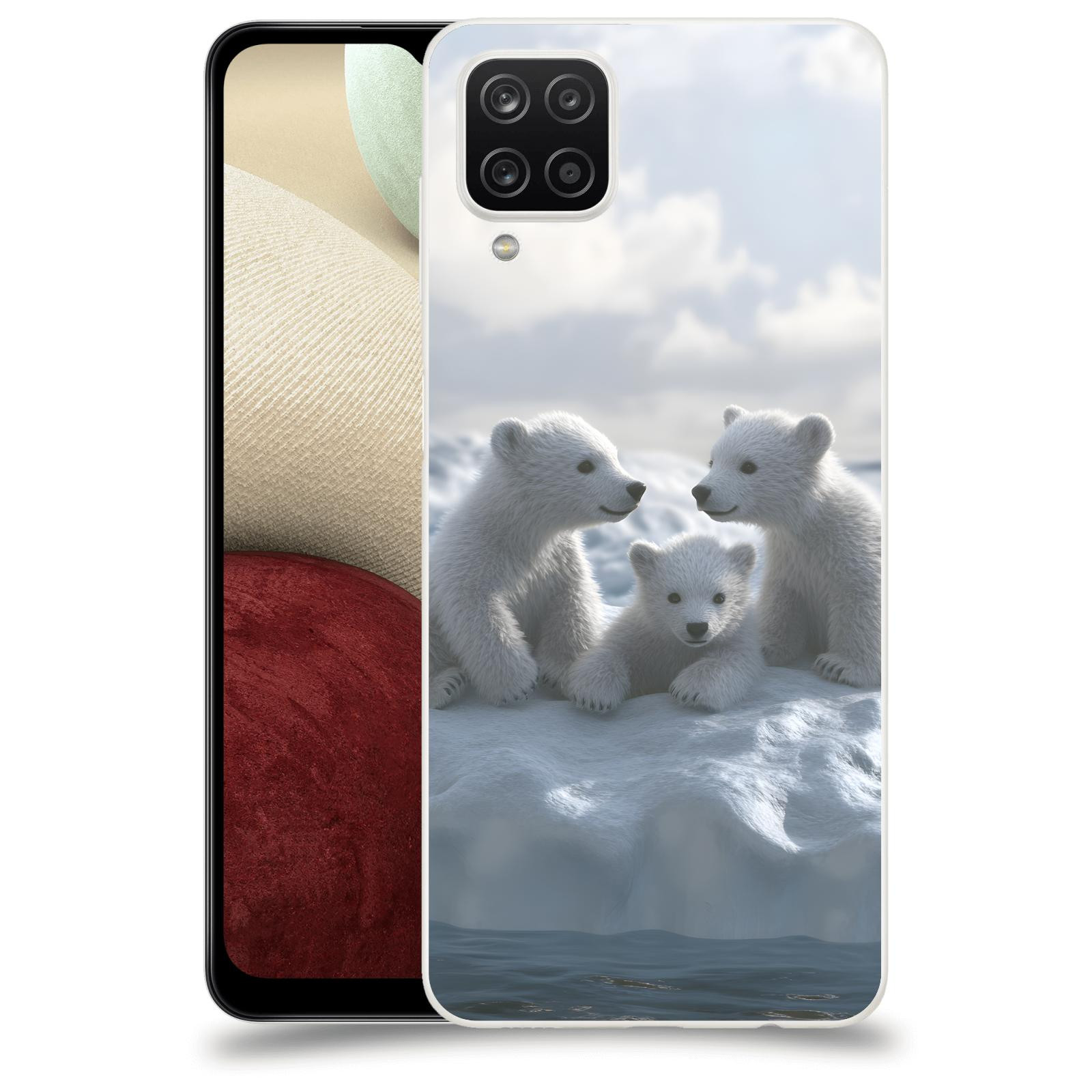 ACOVER Kryt na mobil Samsung Galaxy A12 A125F - Medvíďata