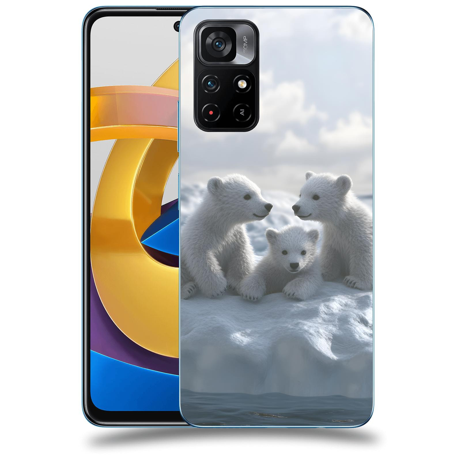 ACOVER Kryt na mobil Xiaomi Poco M4 Pro - Medvíďata