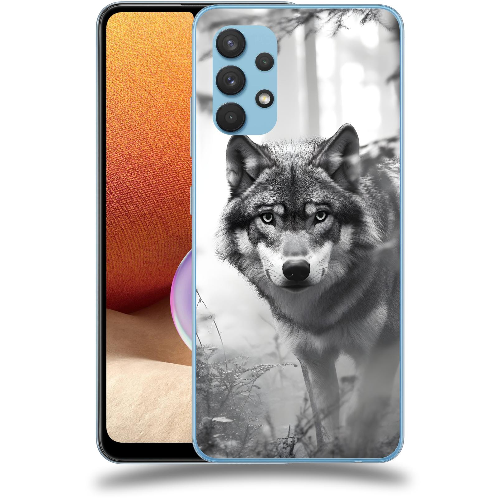 ACOVER Kryt na mobil Samsung Galaxy A32 4G SM-A325F - Vlk