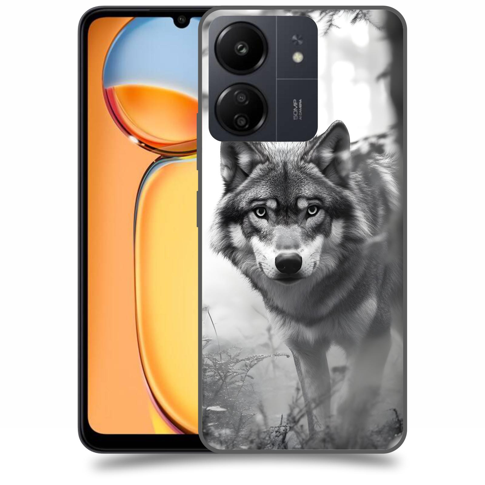 ACOVER Kryt na mobil Xiaomi Redmi 13C  Vlk