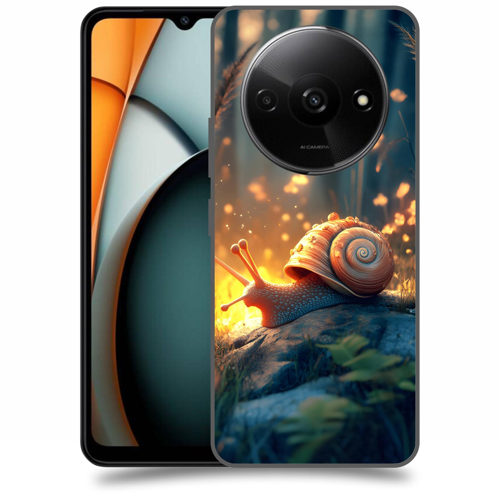 ACOVER Kryt na mobil Xiaomi Redmi A3 - Šnek