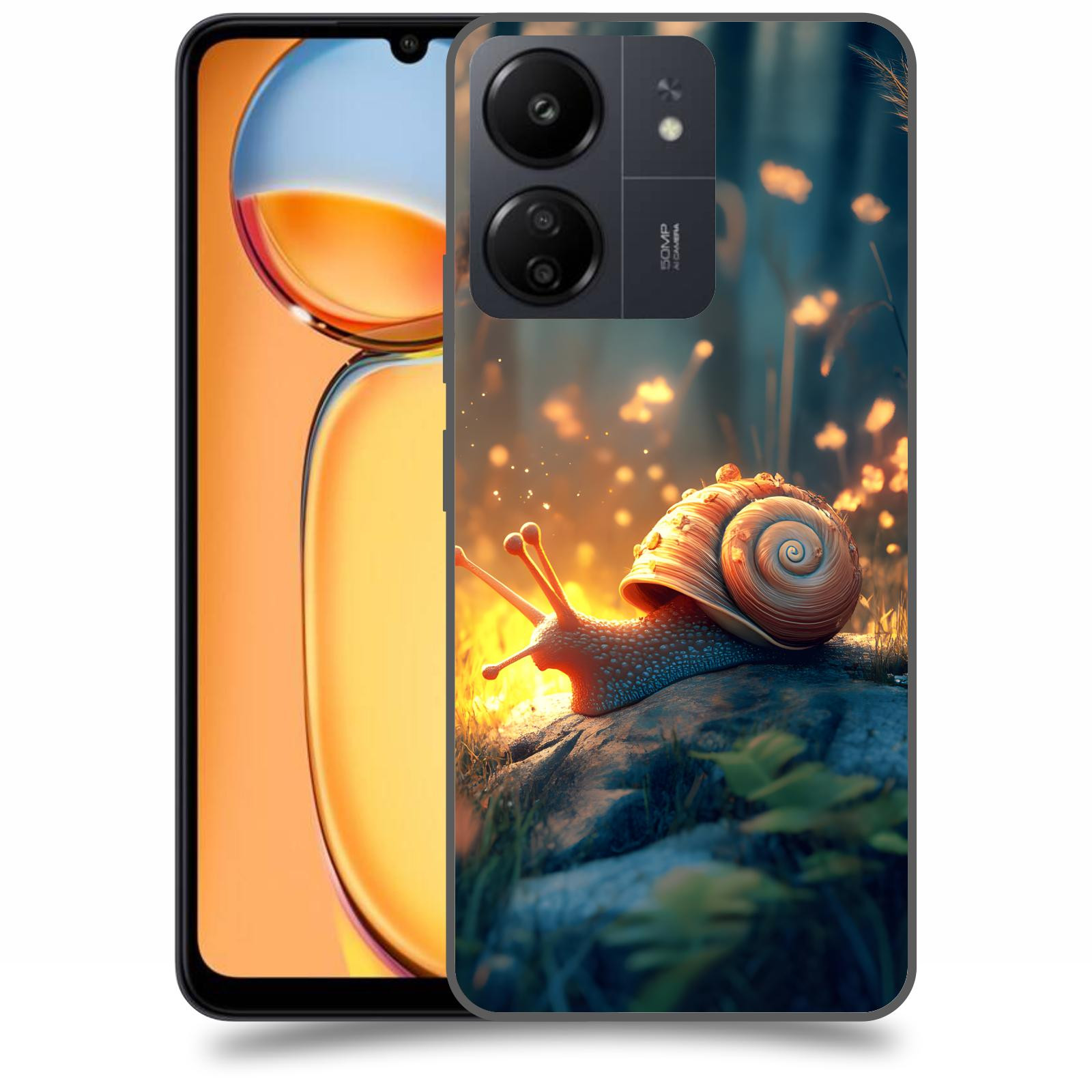 ACOVER Kryt na mobil Xiaomi Redmi 13C  Šnek