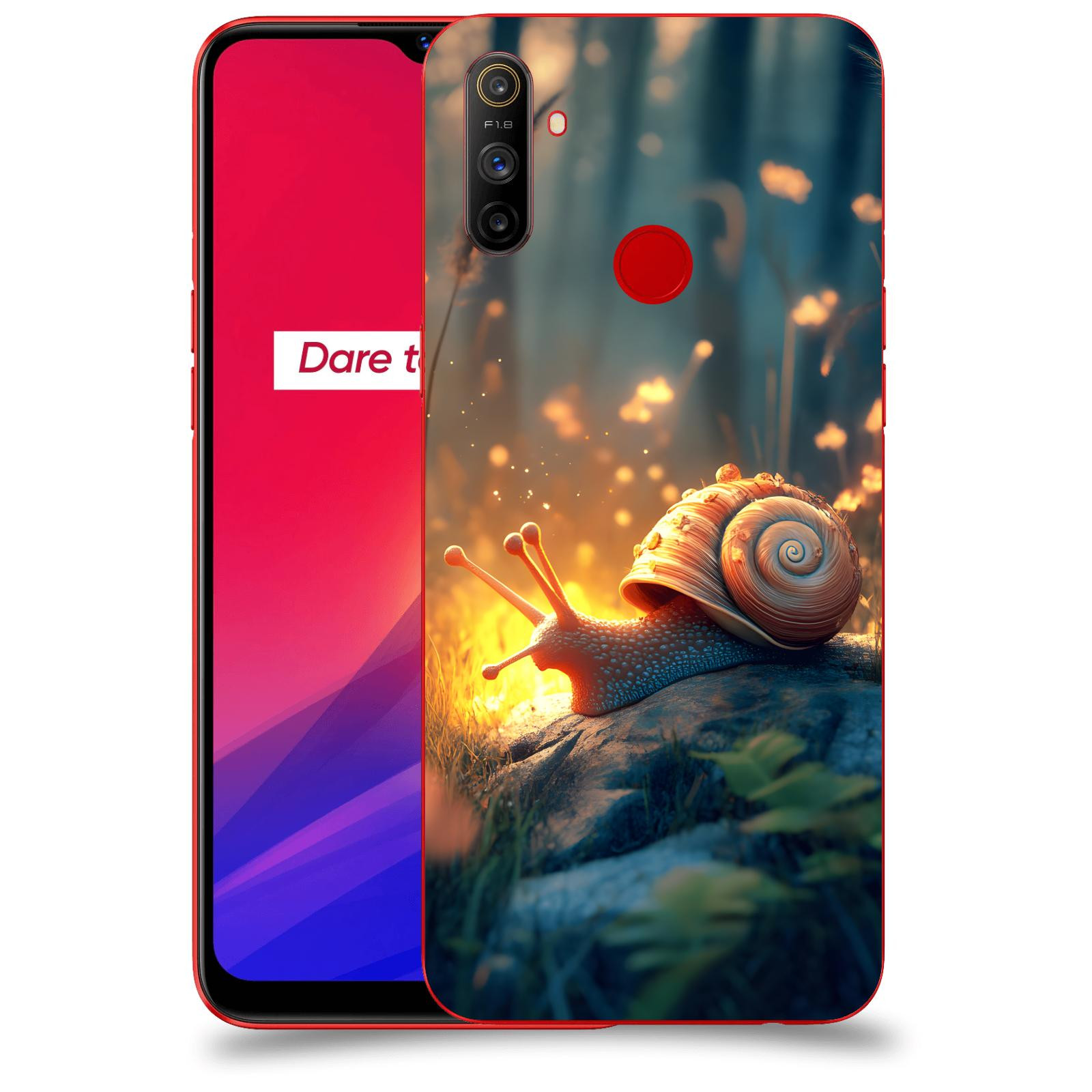 ACOVER Kryt na mobil Realme C3 - Šnek