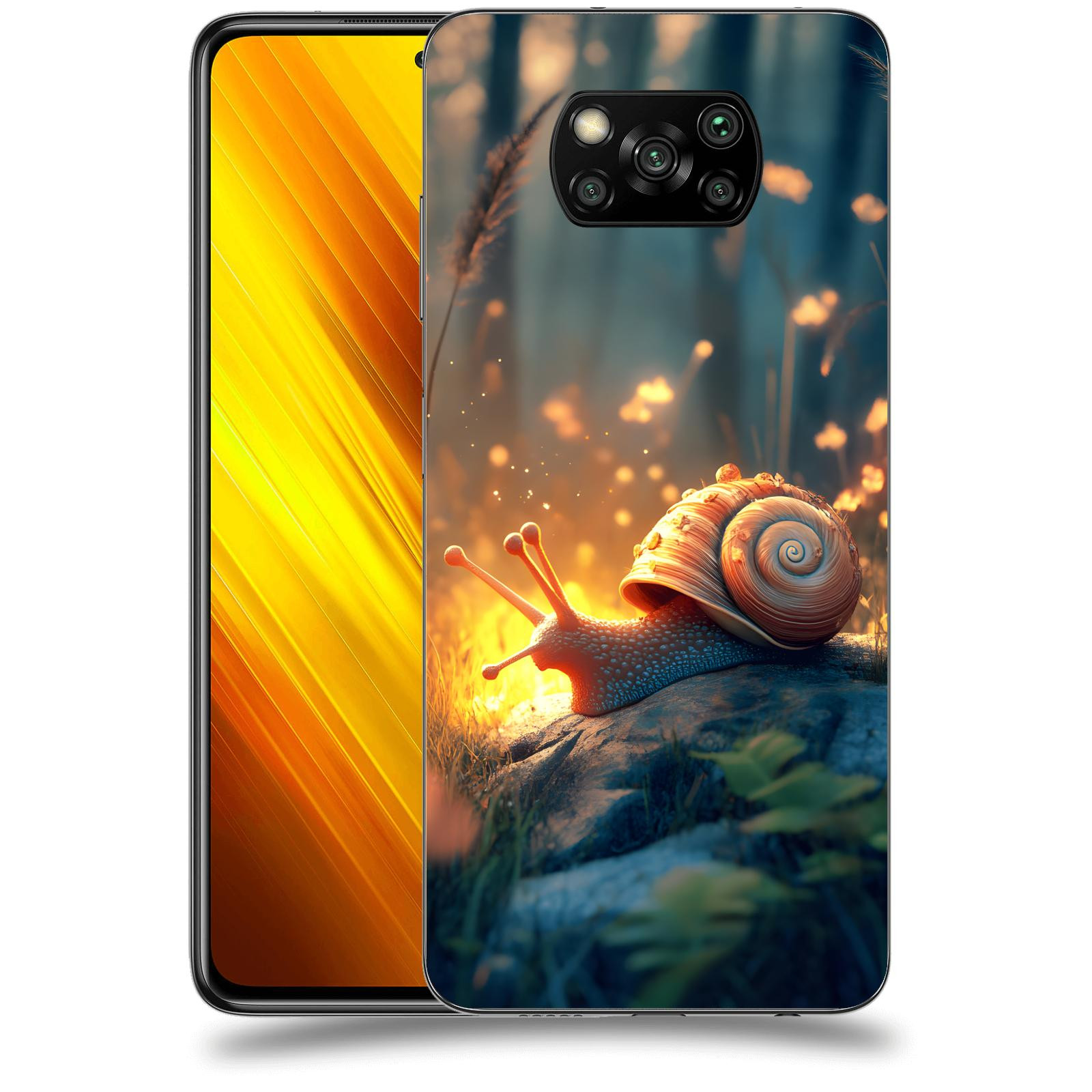 ACOVER Kryt na mobil Xiaomi Poco X3 - Šnek