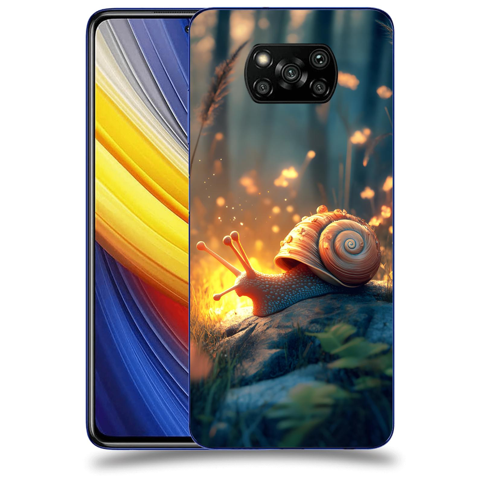 ACOVER Kryt na mobil Xiaomi Poco X3 Pro - Šnek