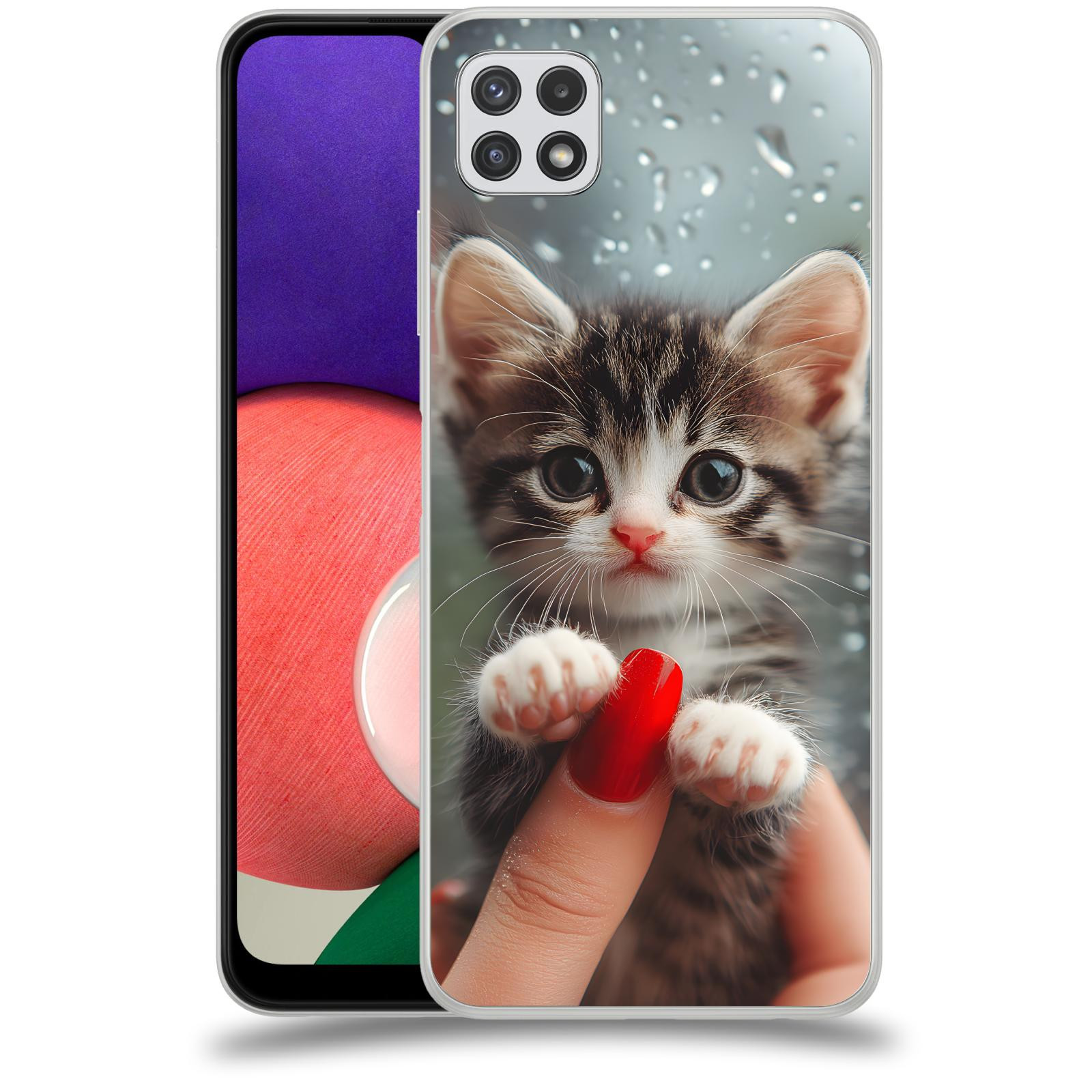 ACOVER Kryt na mobil Samsung Galaxy A22 A225F - Koťátko 2