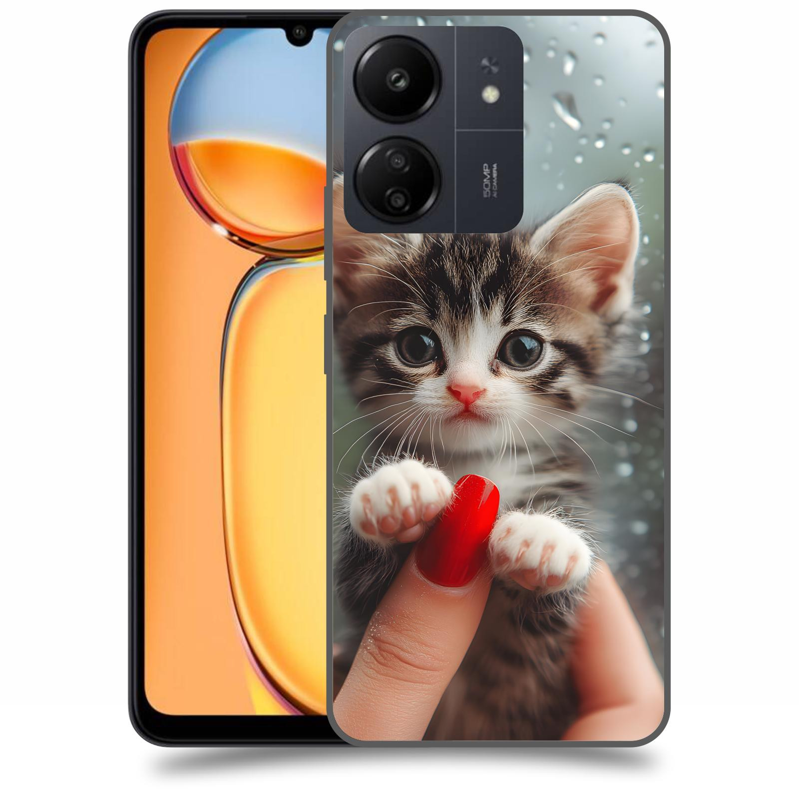 ACOVER Kryt na mobil Xiaomi Redmi 13C  Koťátko 2
