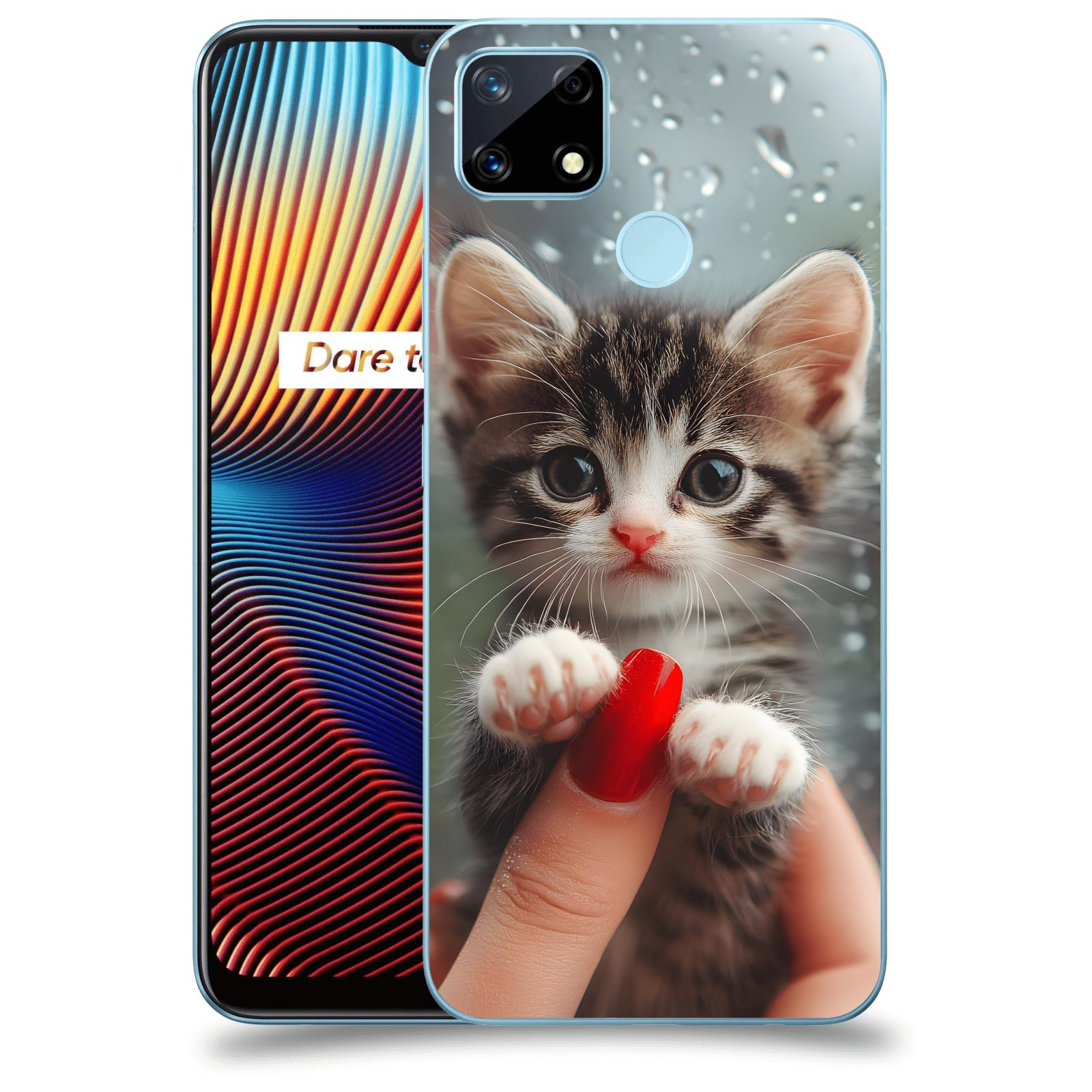 ACOVER Kryt na mobil Realme 7i - Koťátko 2