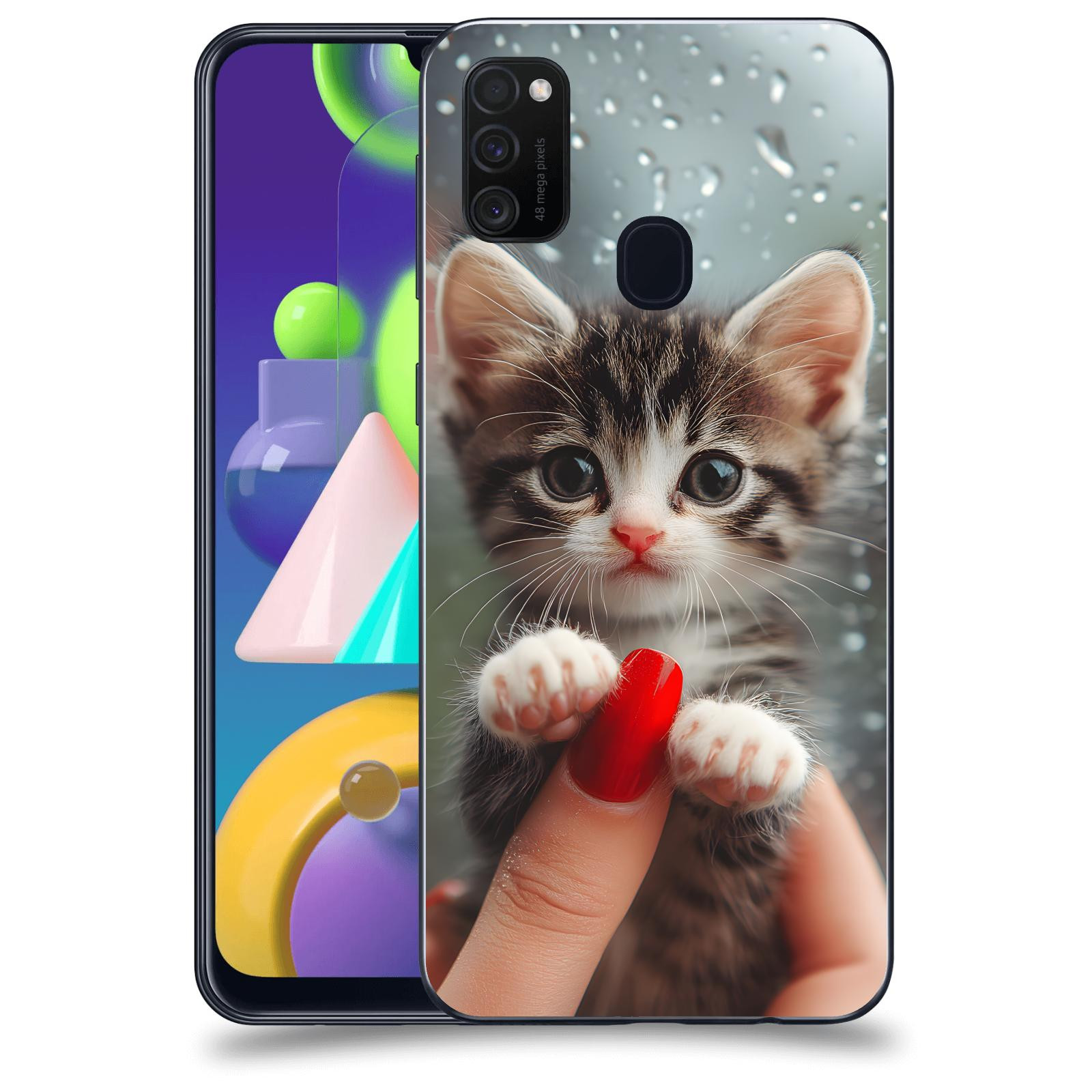 ACOVER Kryt na mobil Samsung Galaxy M21 M215F - Koťátko 2