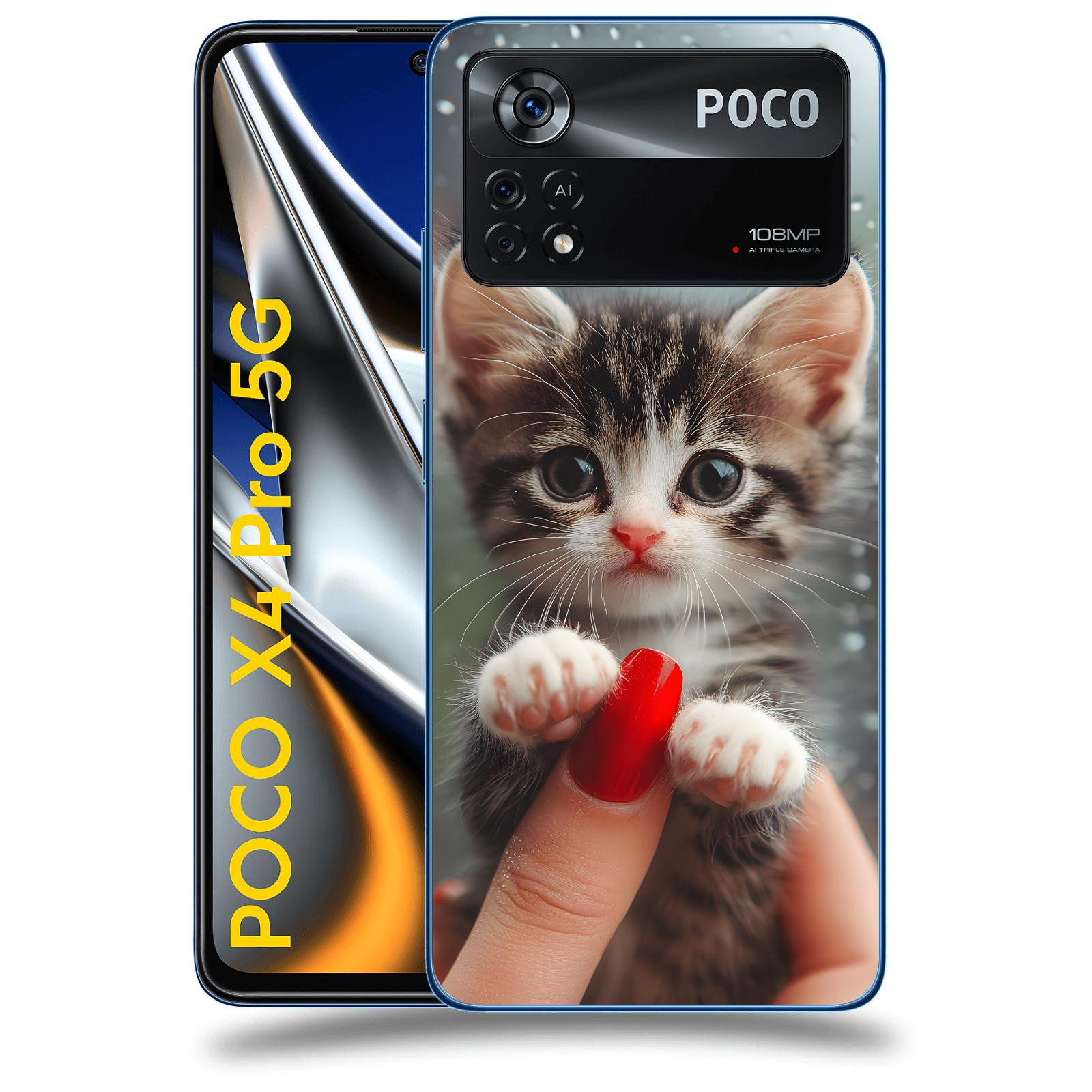 ACOVER Kryt na mobil Xiaomi Poco X4 Pro 5G - Koťátko 2