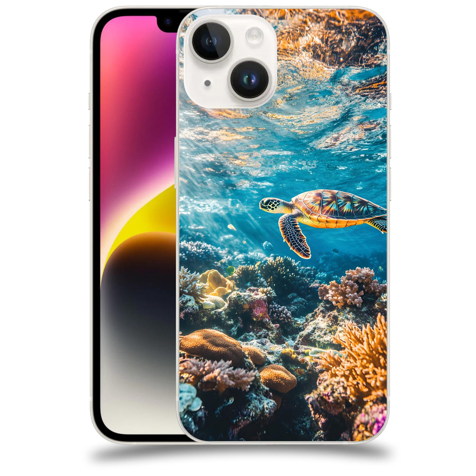 ACOVER Kryt na mobil Apple iPhone 14 - Želva